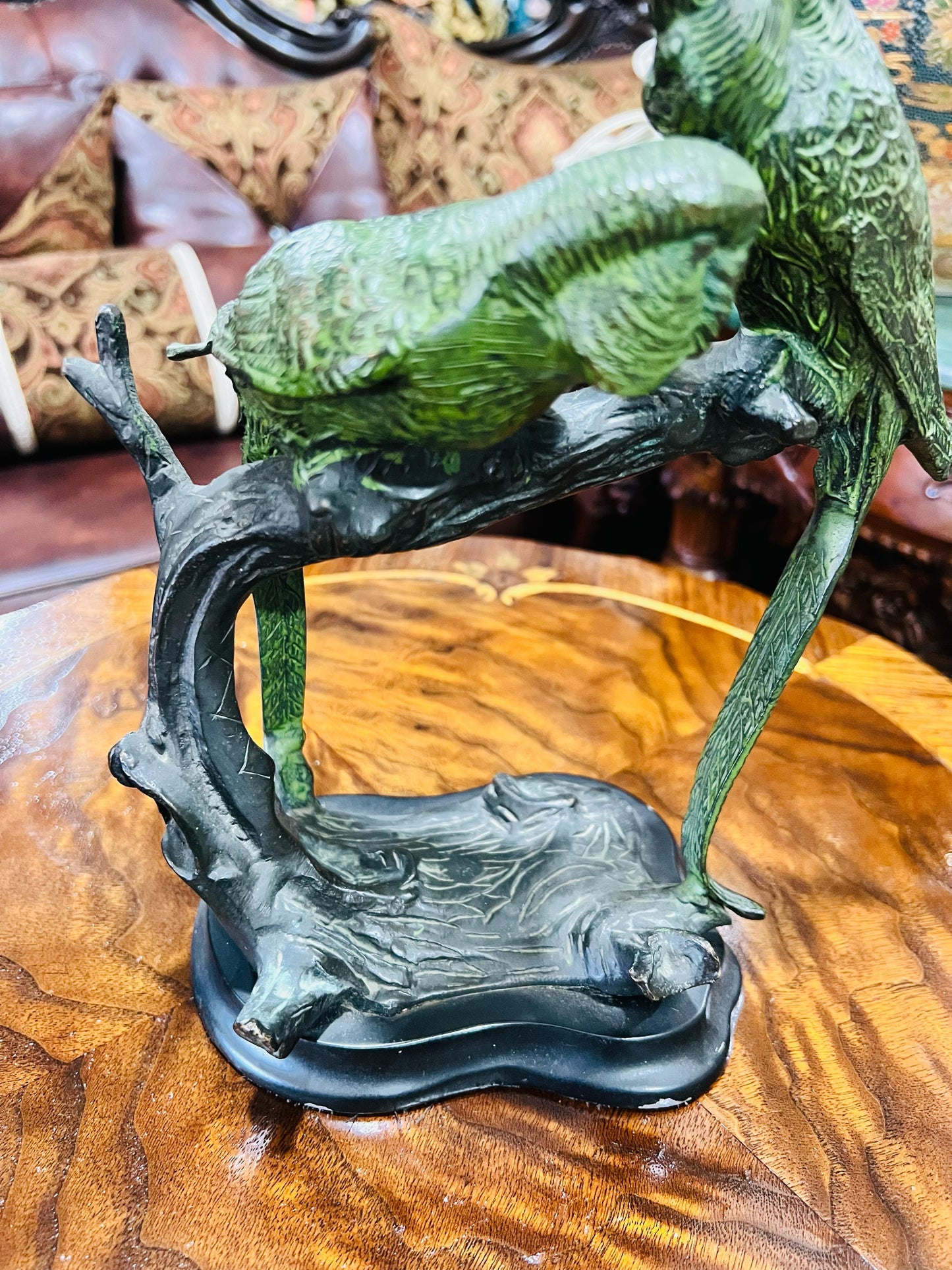 🦅 Bronze Sculpture of an Eagle in Flight with a Globe for Sale 🦅