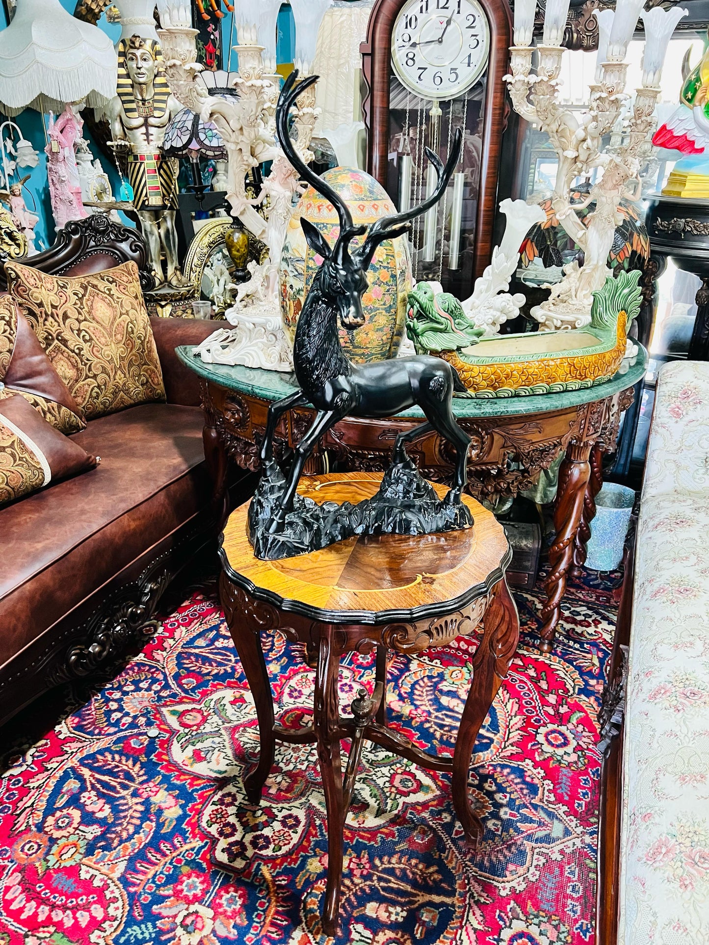 🦌 Escultura de Venado en Bronce Sólido – Majestuoso y Elegante🦌
