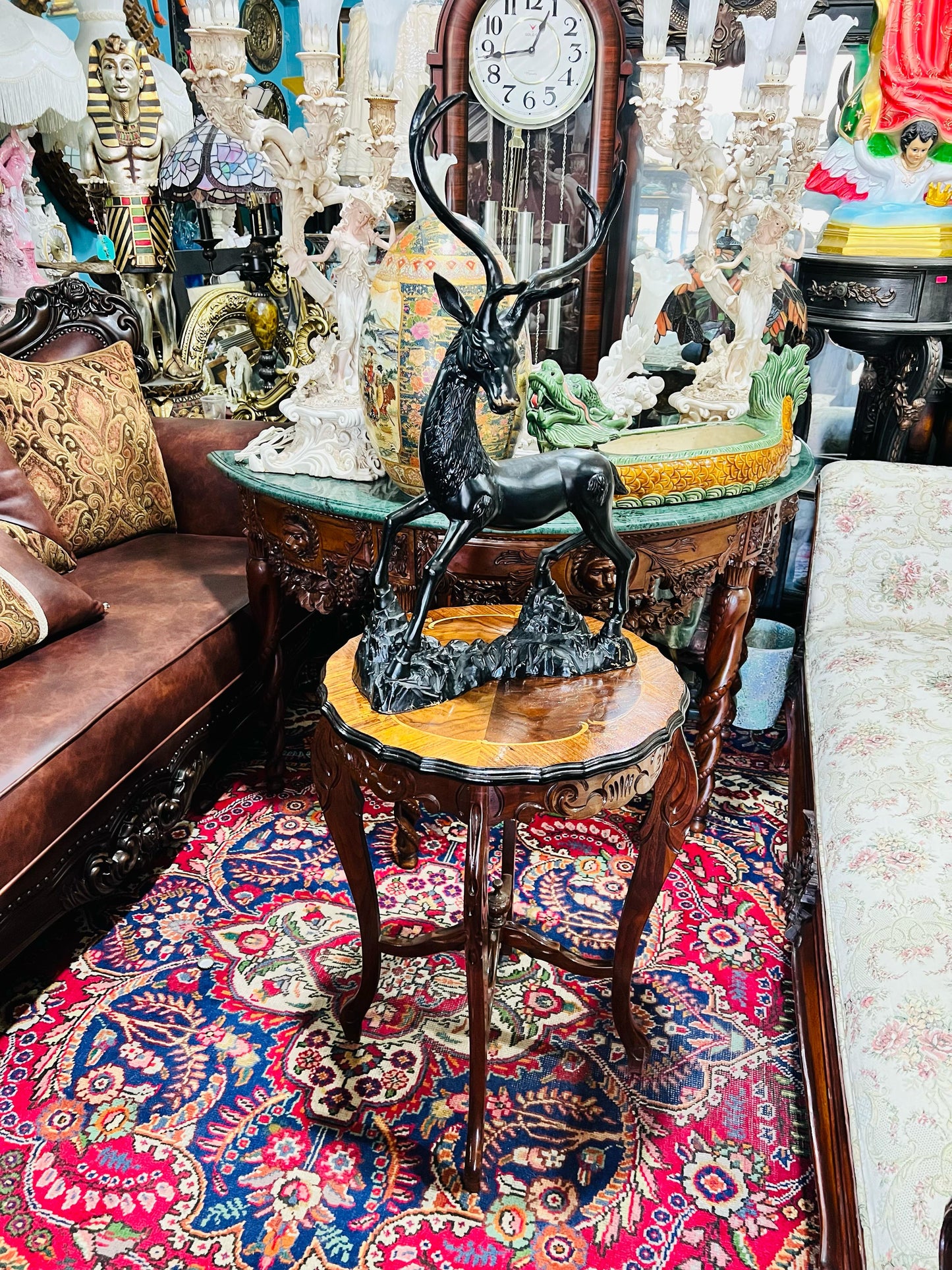 🦌 Escultura de Venado en Bronce Sólido – Majestuoso y Elegante🦌