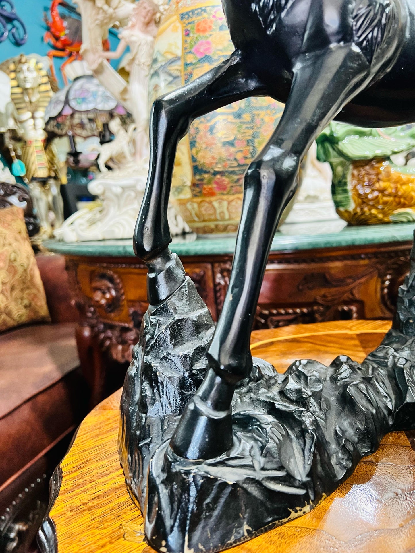 🦌 Escultura de Venado en Bronce Sólido – Majestuoso y Elegante🦌