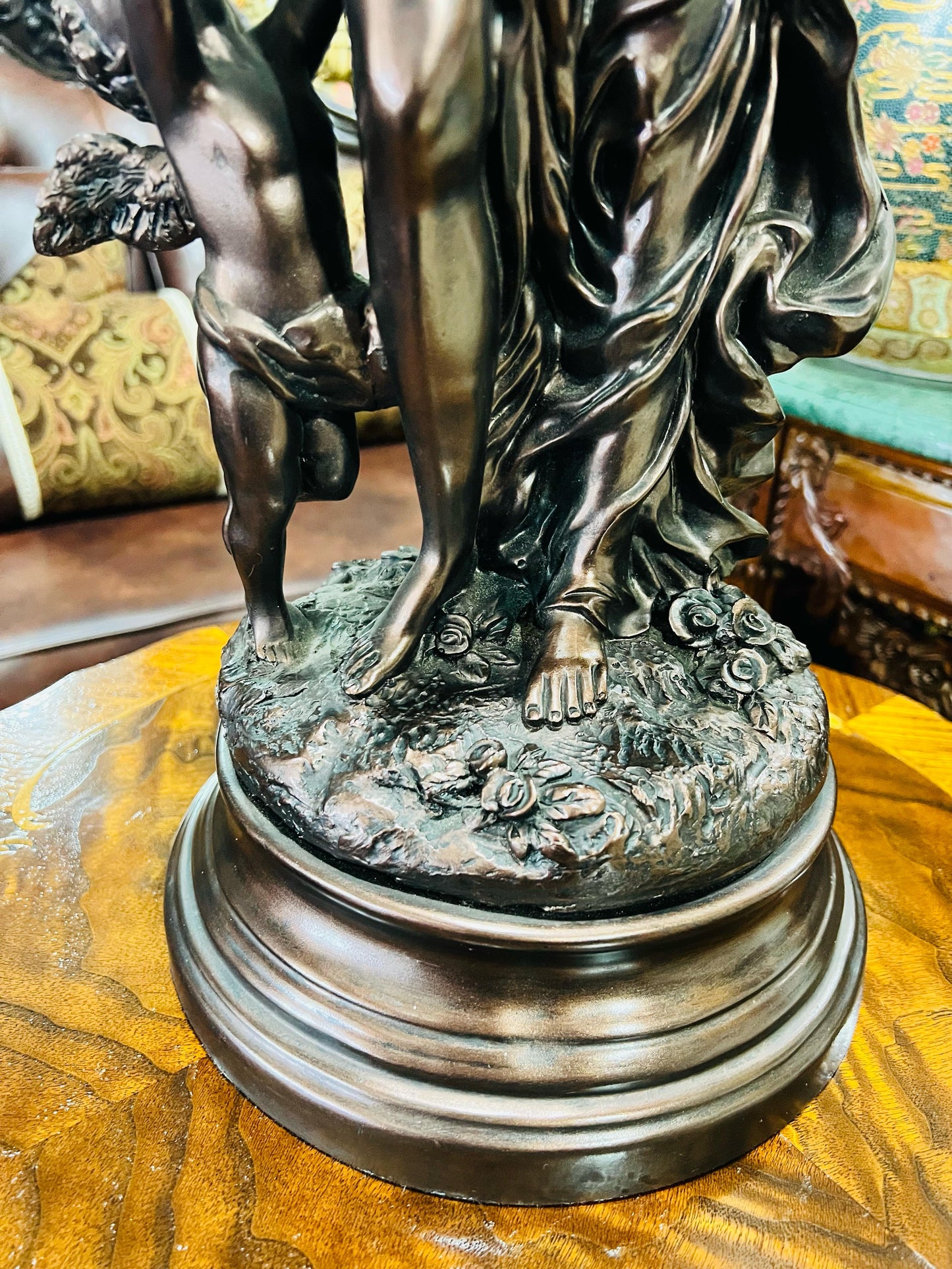 🦅 Bronze Sculpture of an Eagle in Flight with a Globe for Sale 🦅