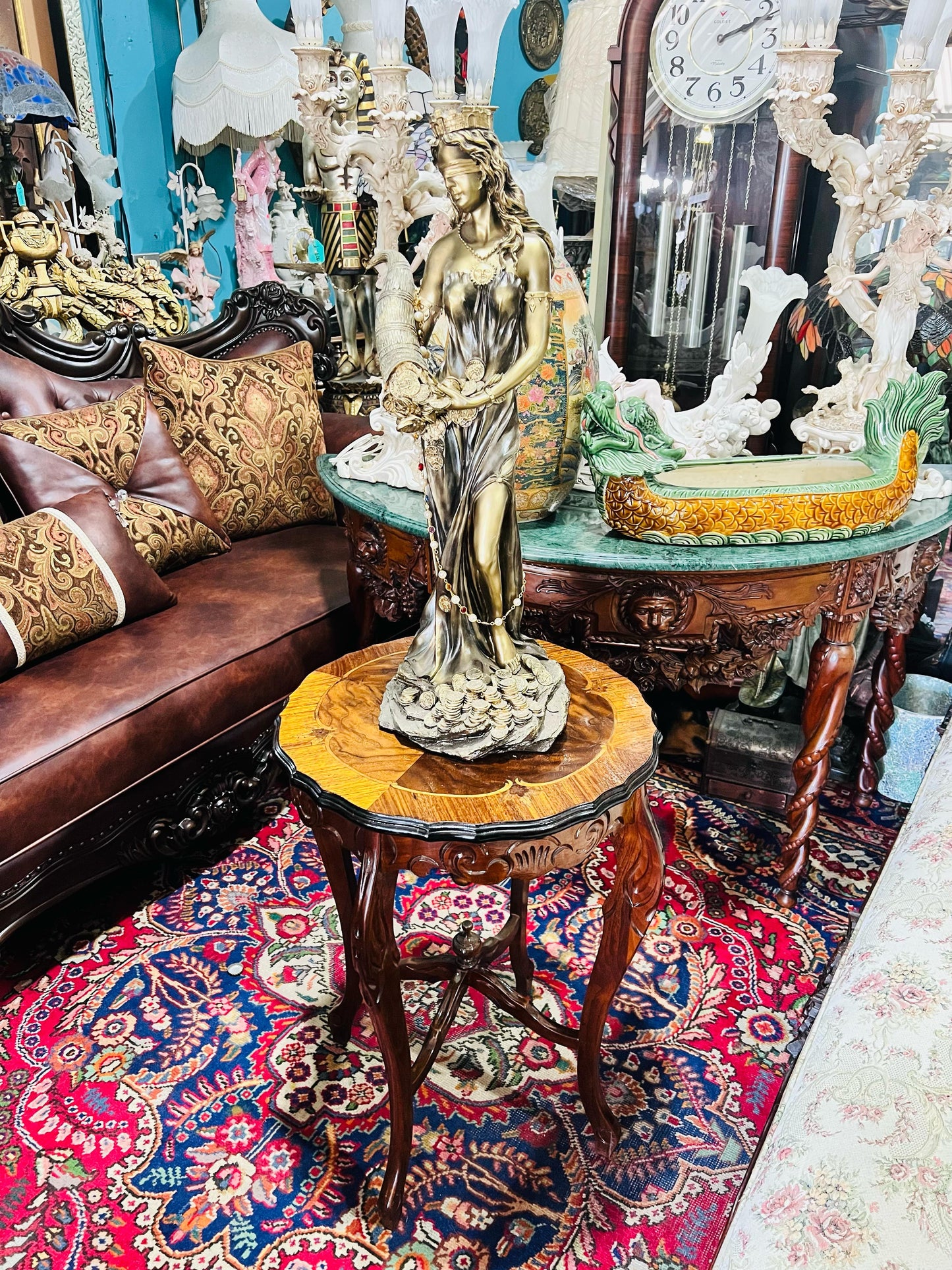 🦅 Bronze Sculpture of an Eagle in Flight with a Globe for Sale 🦅