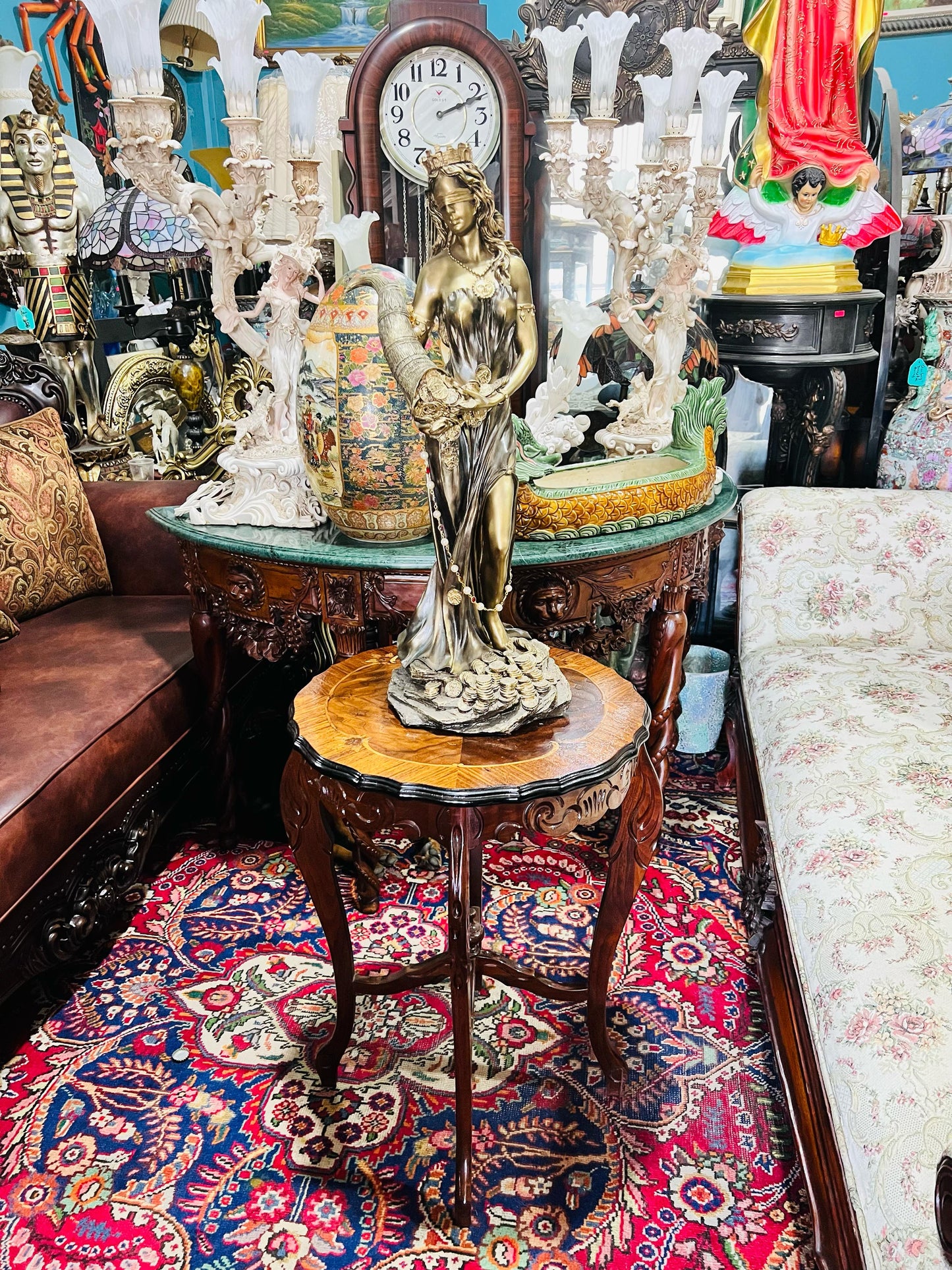 🦅 Bronze Sculpture of an Eagle in Flight with a Globe for Sale 🦅