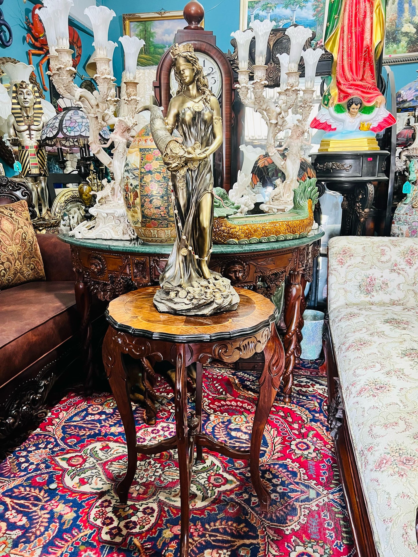 🦅 Bronze Sculpture of an Eagle in Flight with a Globe for Sale 🦅