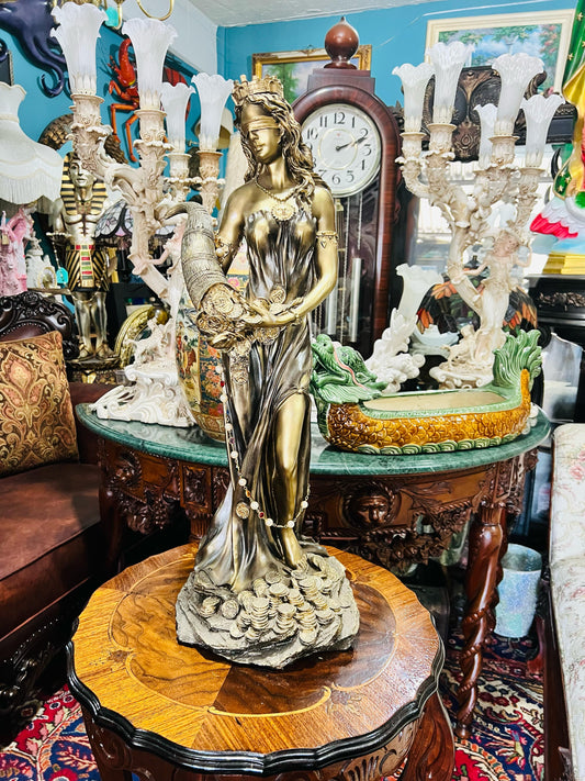 🌟✨ Escultura de la Diosa de la Abundancia – Elegancia y Prosperidad en una Obra de Arte Atemporal ✨🌟
