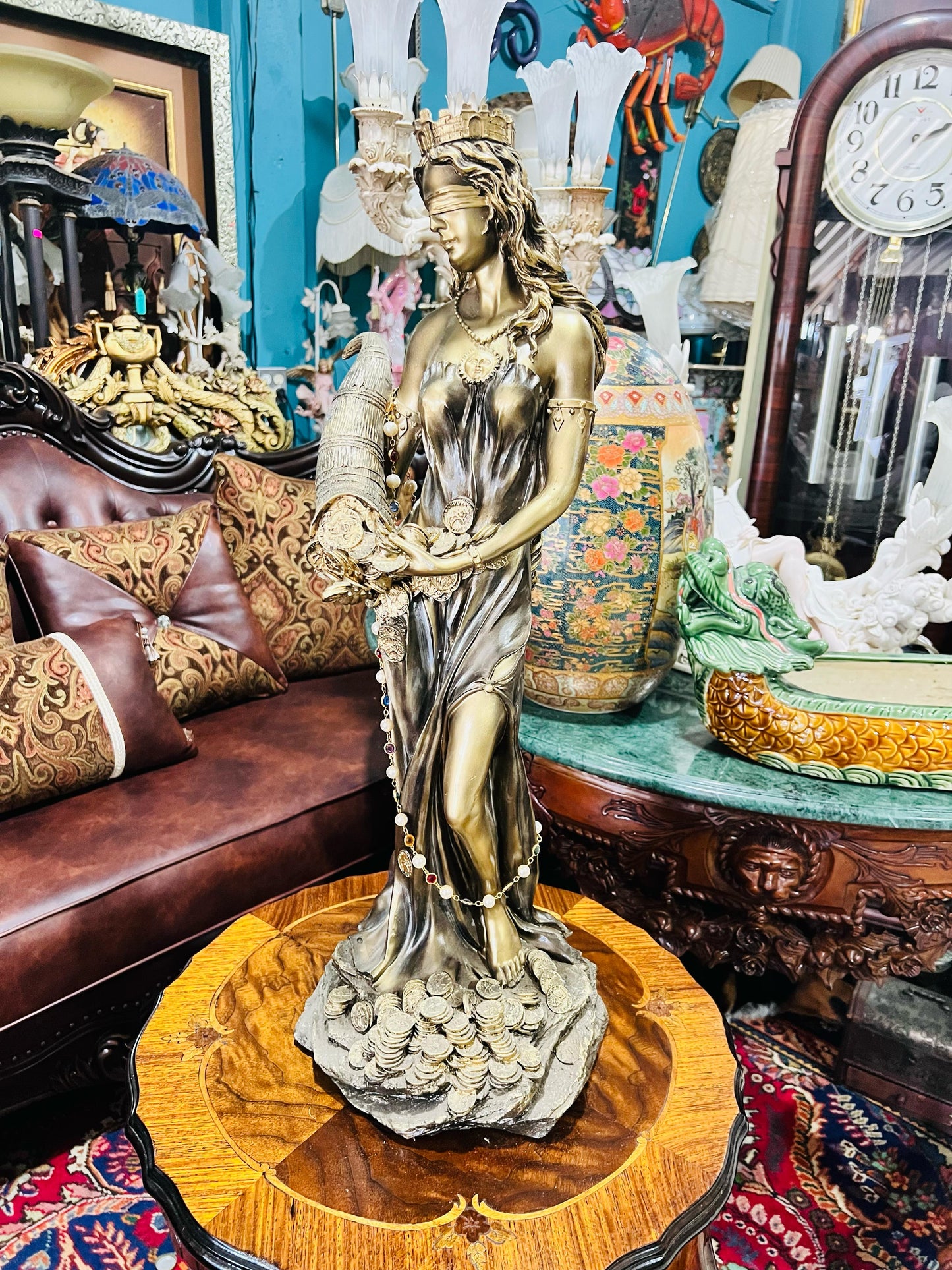 🦅 Bronze Sculpture of an Eagle in Flight with a Globe for Sale 🦅