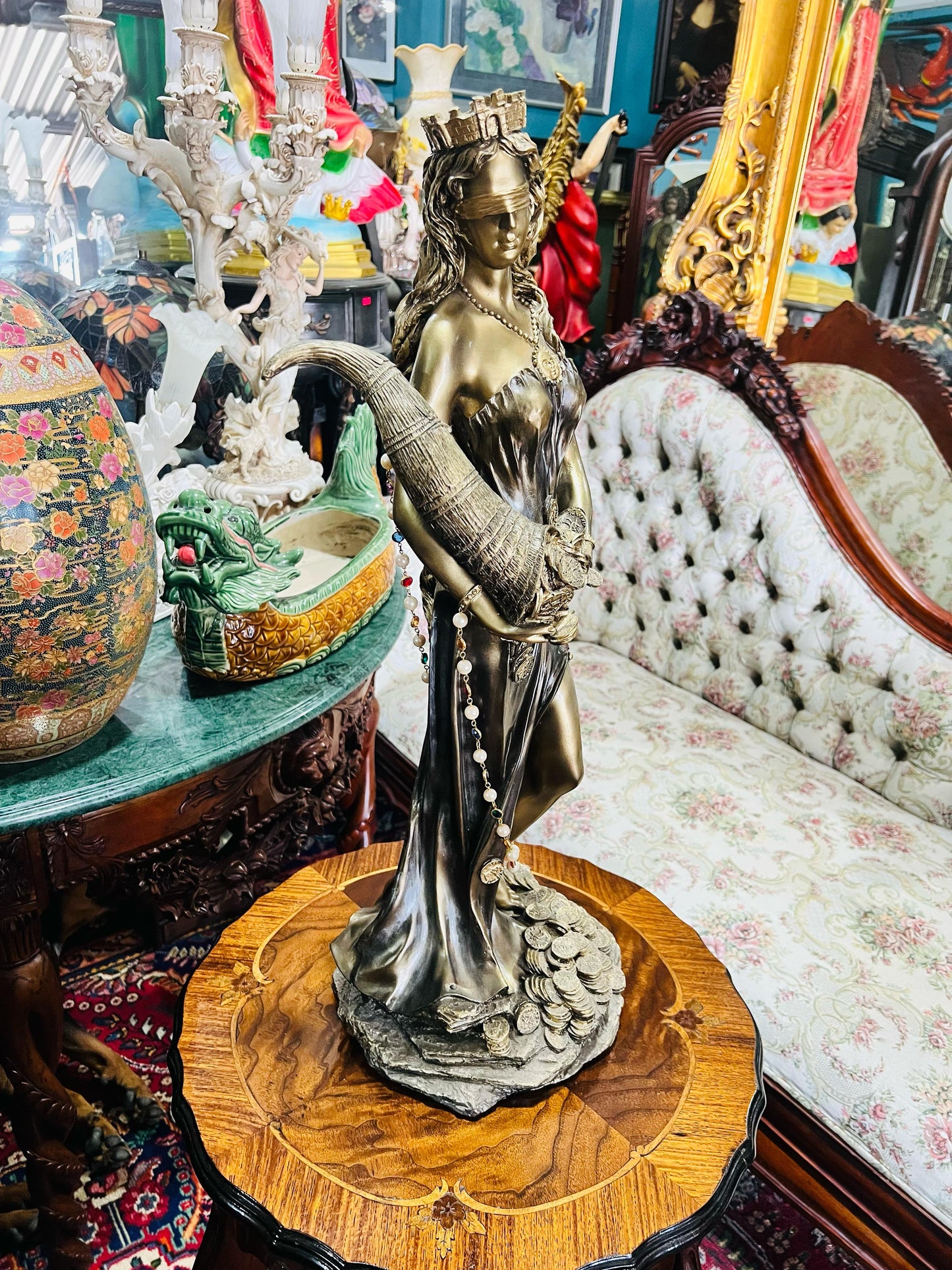 🦅 Bronze Sculpture of an Eagle in Flight with a Globe for Sale 🦅