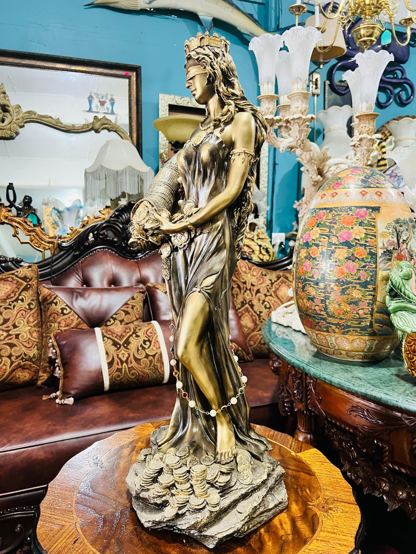 🦅 Bronze Sculpture of an Eagle in Flight with a Globe for Sale 🦅