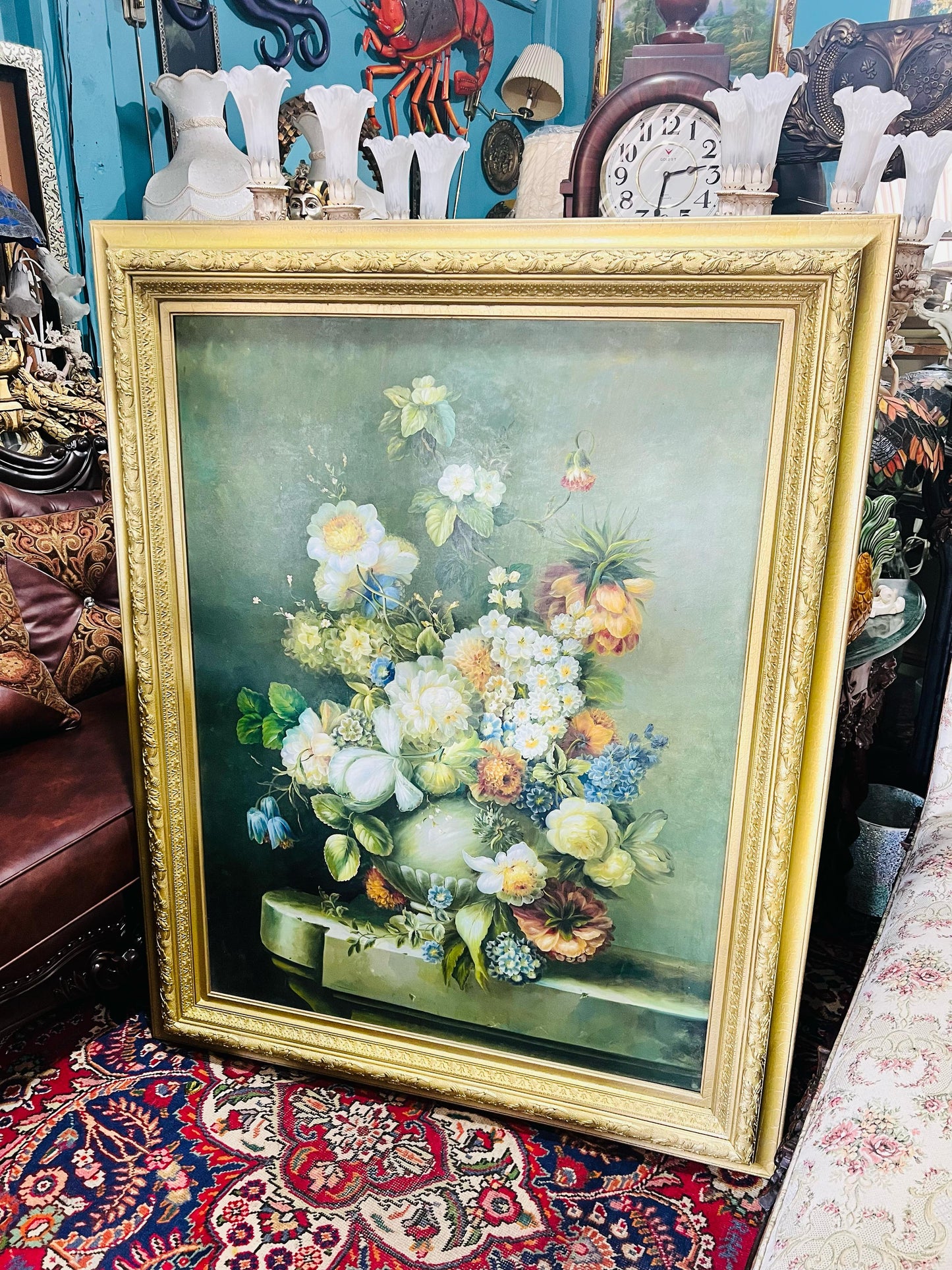 🌺 Exquisito Cuadro de Flores Pintado a Mano – Arte que Inspira Elegancia 🖌️🎨