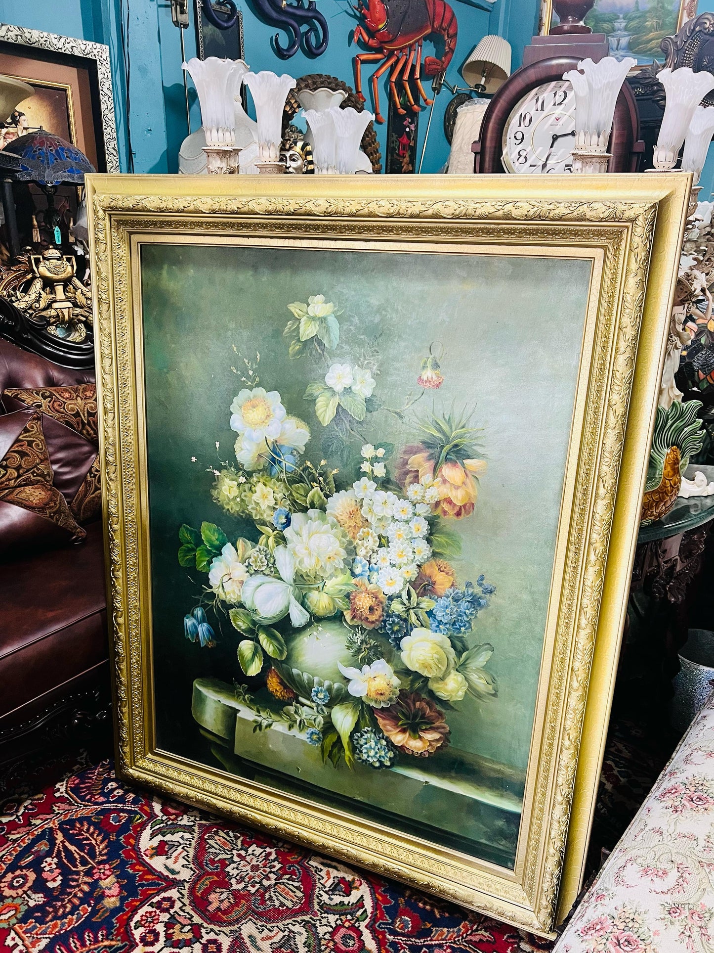 🌺 Exquisito Cuadro de Flores Pintado a Mano – Arte que Inspira Elegancia 🖌️🎨