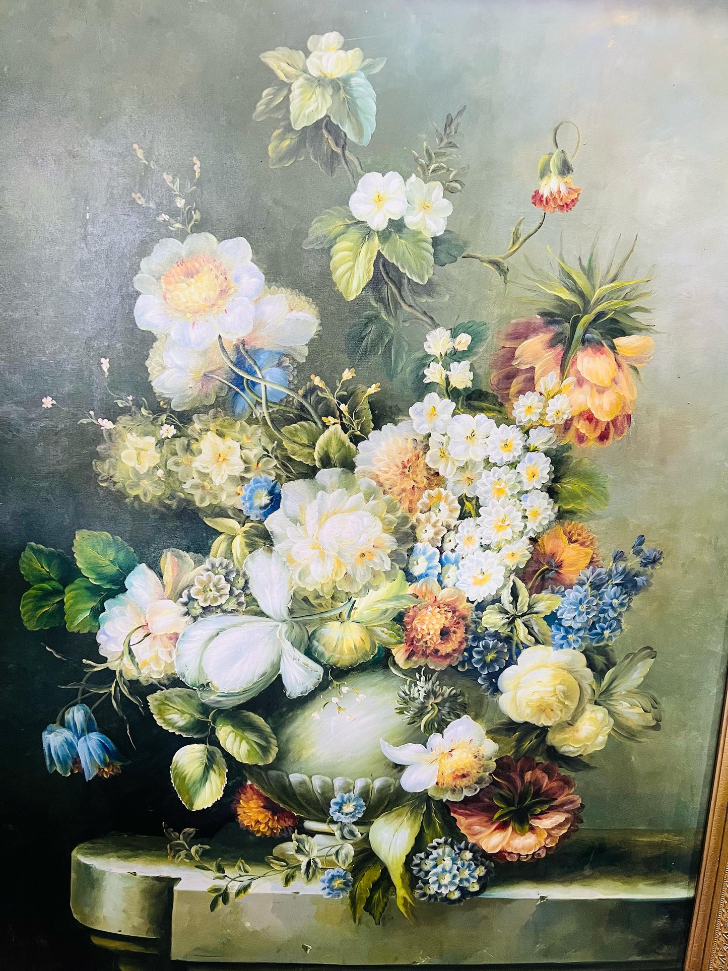 🌺 Exquisito Cuadro de Flores Pintado a Mano – Arte que Inspira Elegancia 🖌️🎨