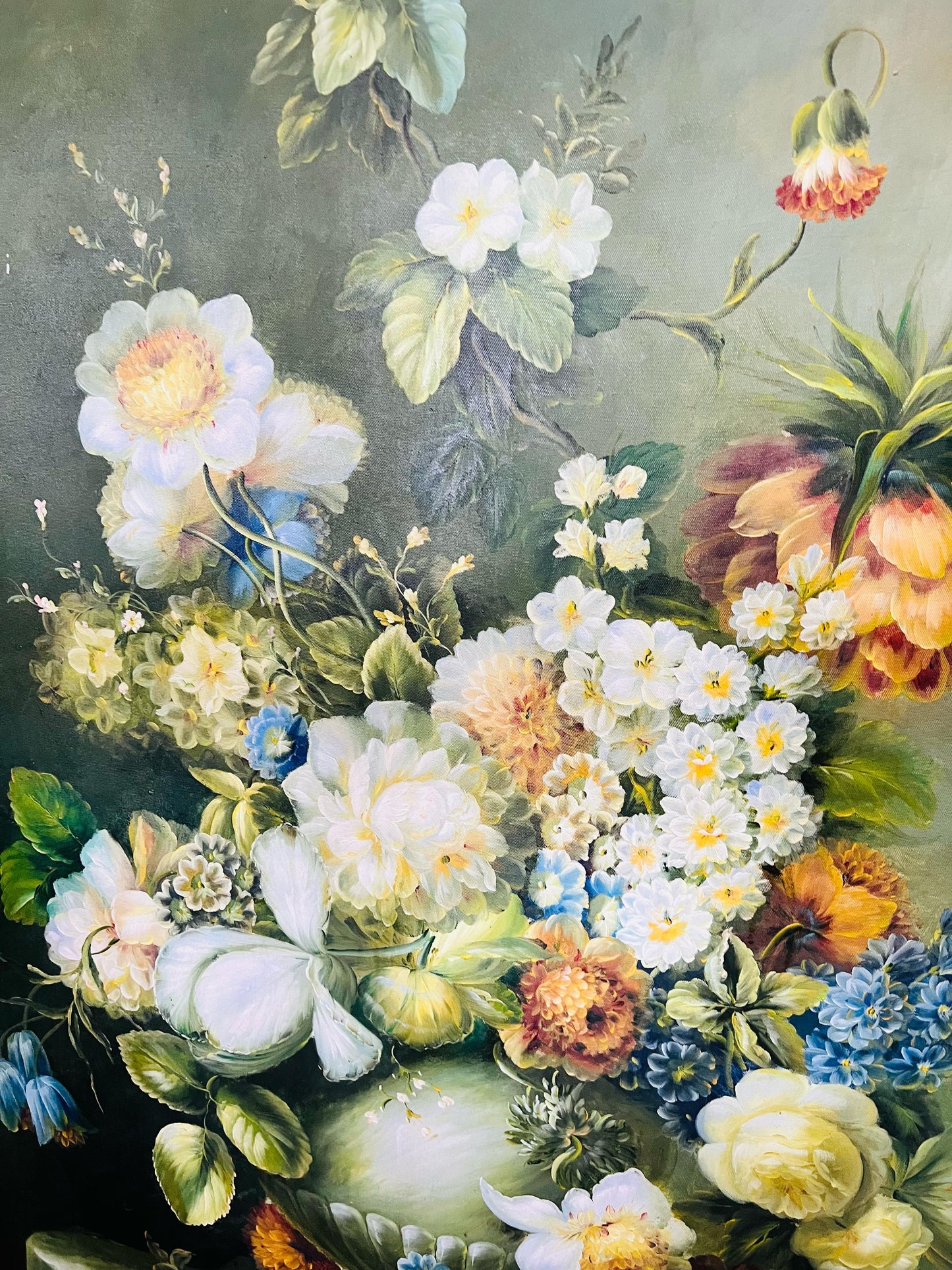 🌺 Exquisito Cuadro de Flores Pintado a Mano – Arte que Inspira Elegancia 🖌️🎨