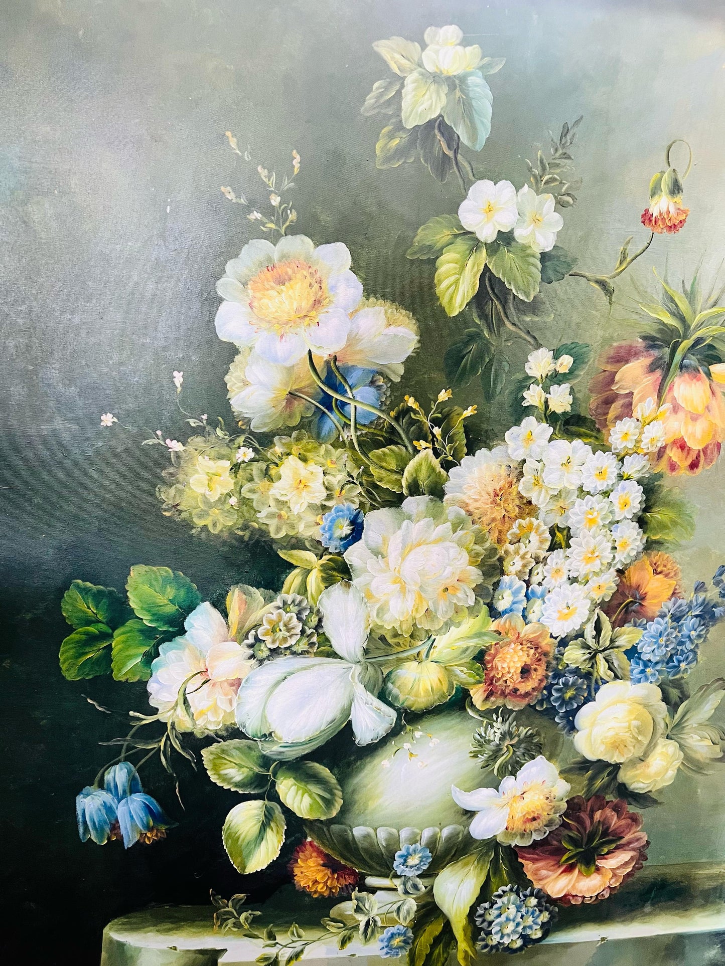 🌺 Exquisito Cuadro de Flores Pintado a Mano – Arte que Inspira Elegancia 🖌️🎨