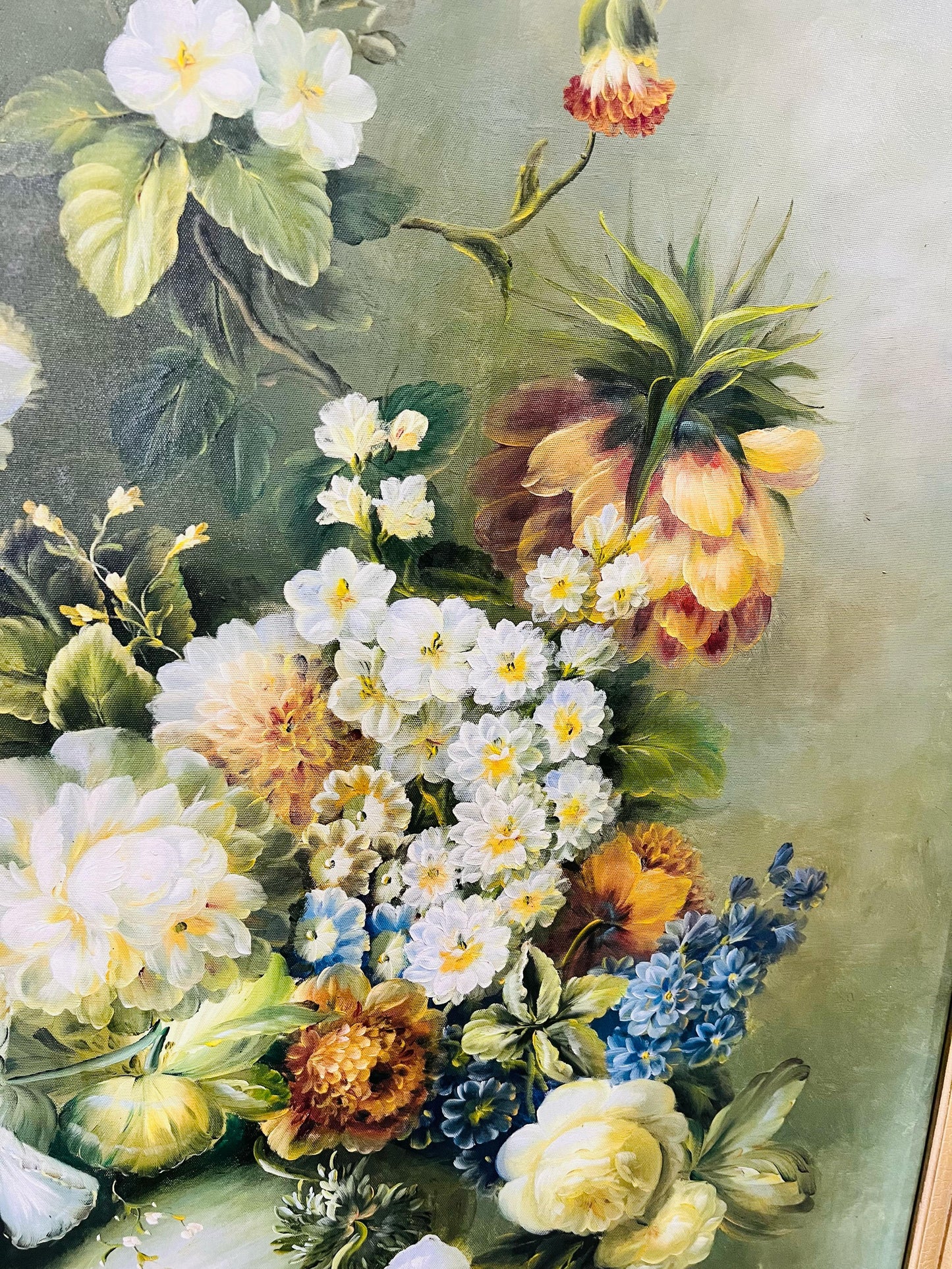 🌺 Exquisito Cuadro de Flores Pintado a Mano – Arte que Inspira Elegancia 🖌️🎨