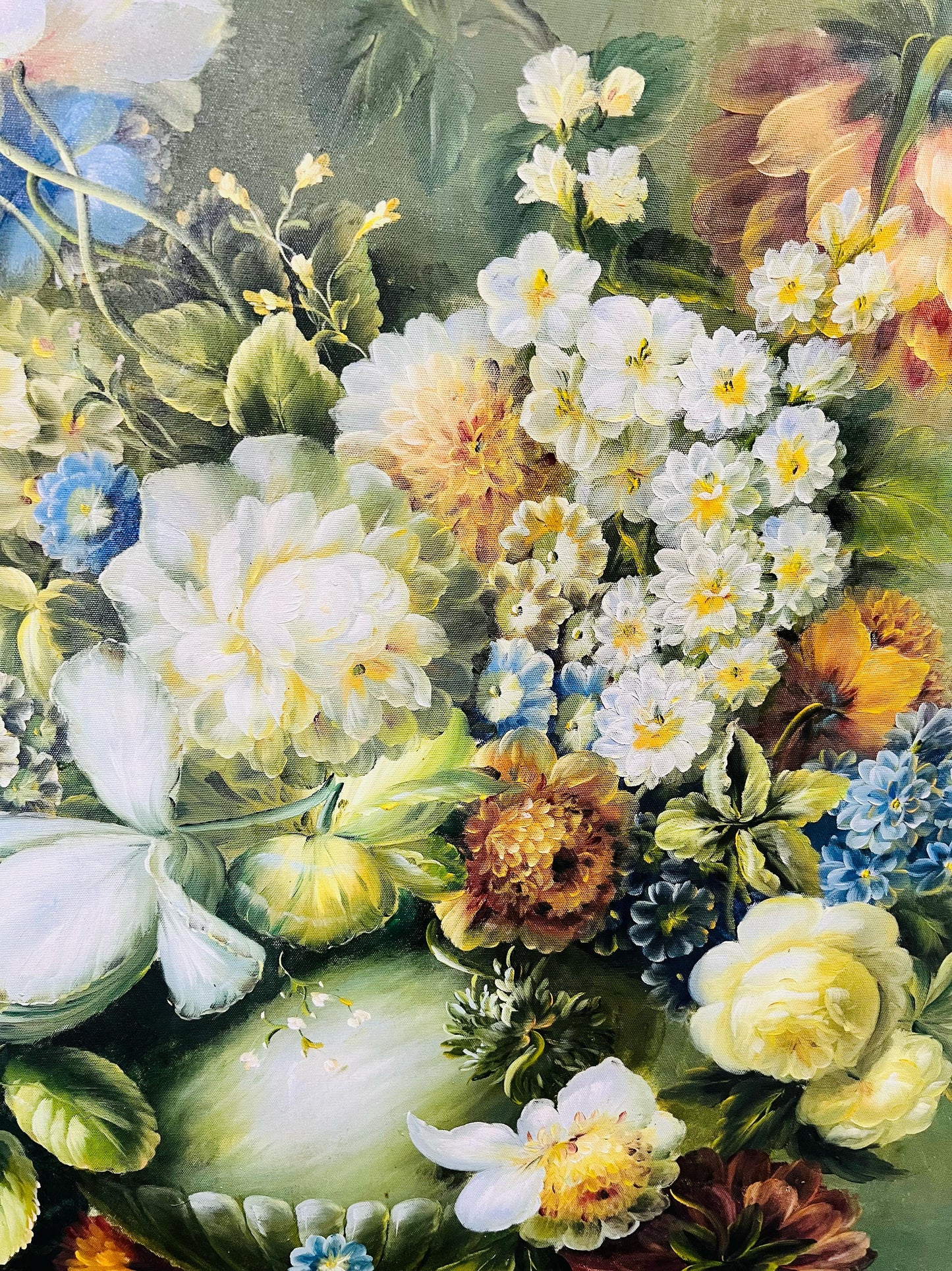 🌺 Exquisito Cuadro de Flores Pintado a Mano – Arte que Inspira Elegancia 🖌️🎨