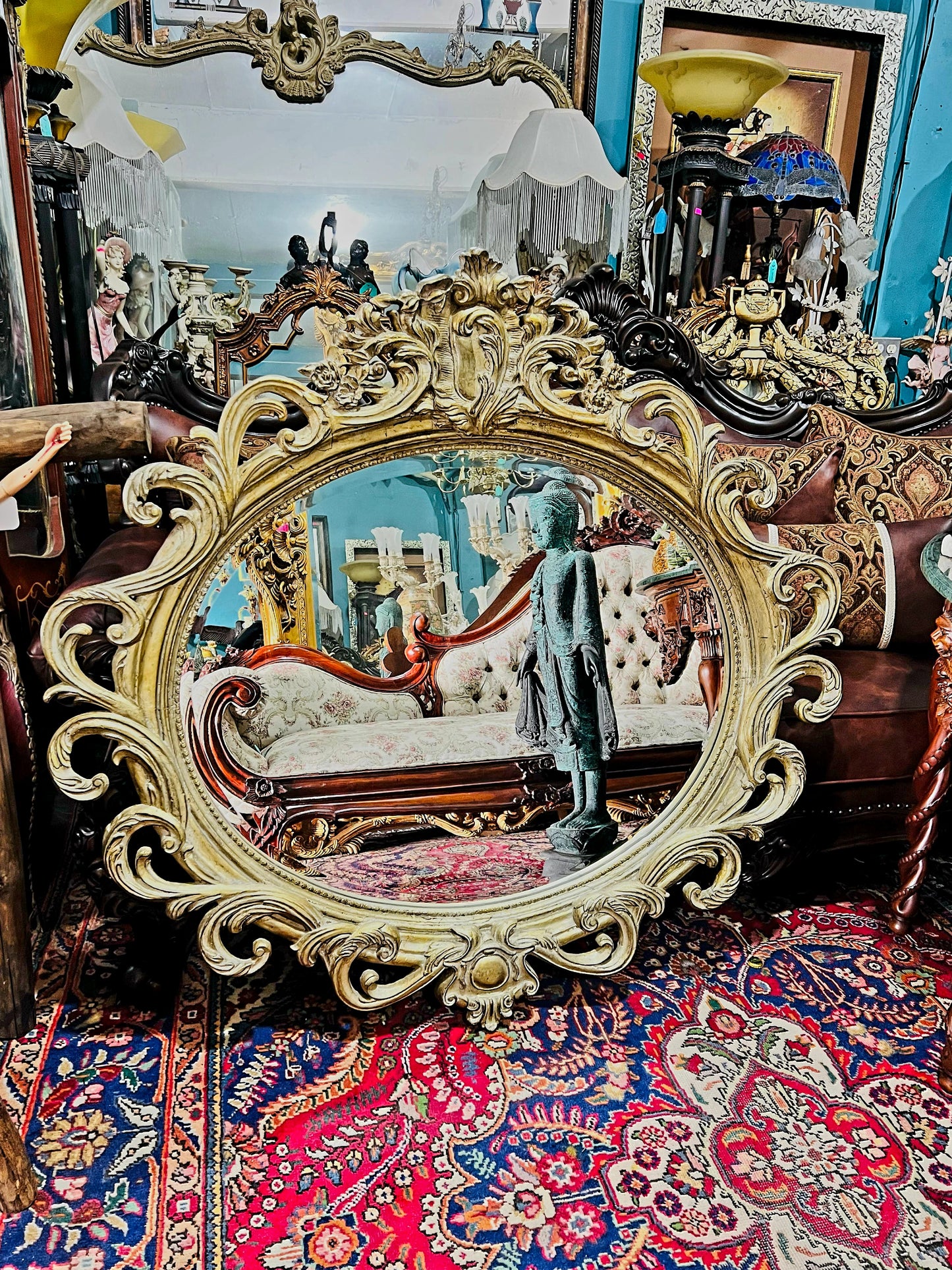 ✨Hand-Carved Wooden Mirror. Artisanal Elegance in Every Detail✨