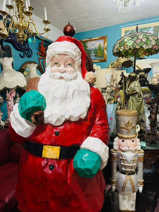🎄❄️🎅 183 cm tall Santa Claus at Rosarito Antiques🎄❄️🎅