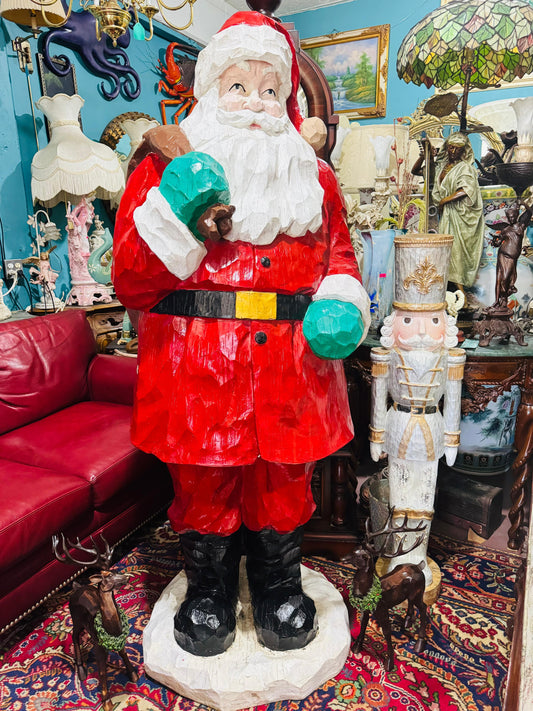 🎄❄️🎅 183 cm tall Santa Claus at Rosarito Antiques🎄❄️🎅