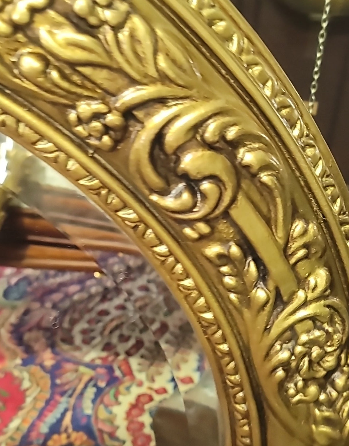 🌟 Round Mirror with Gold Frame🌟