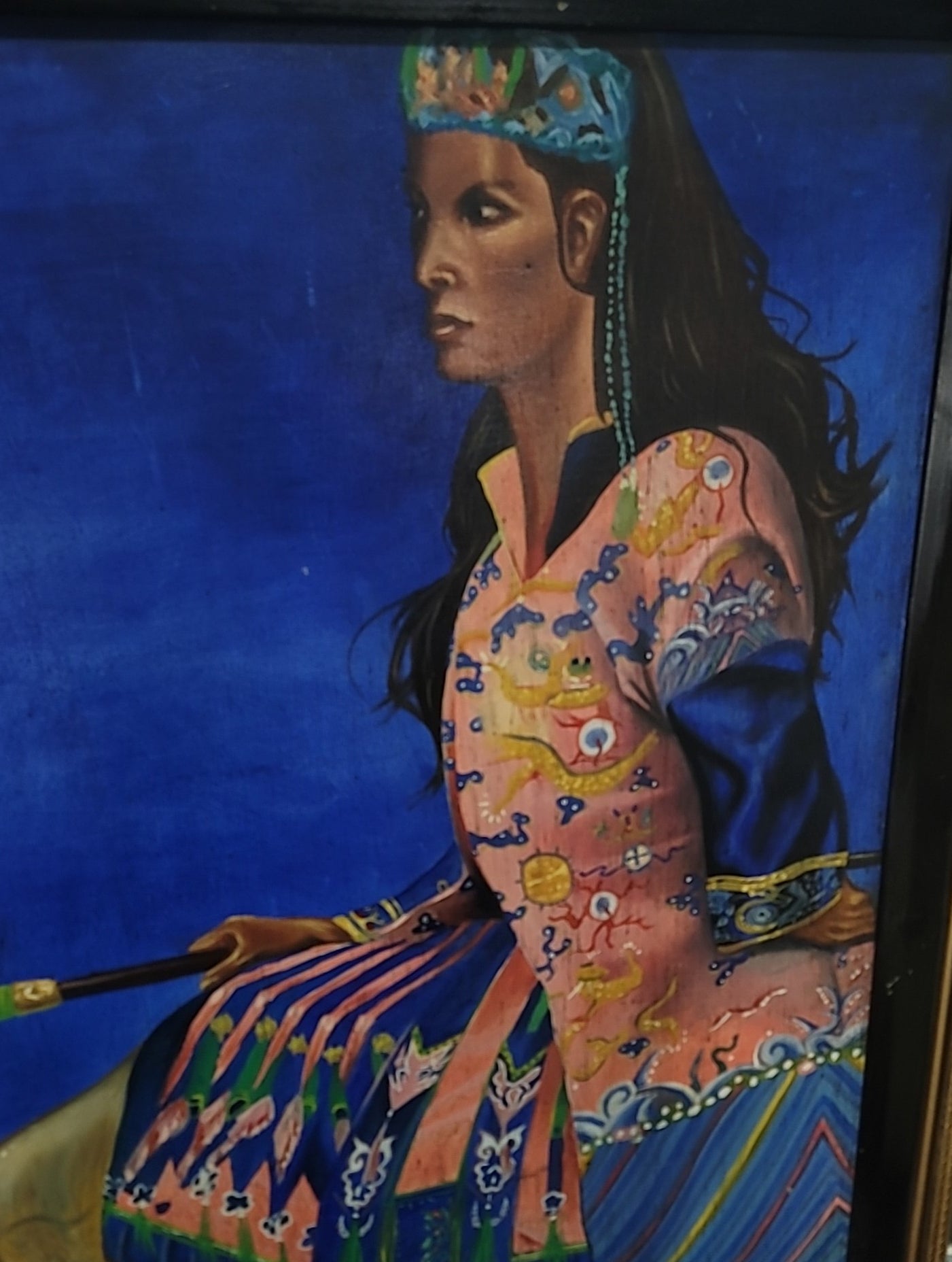 🎨🖼️🎨María Félix: Epic Art on a Rhino Ride - Exclusive Reproduction🎨🖼️🎨