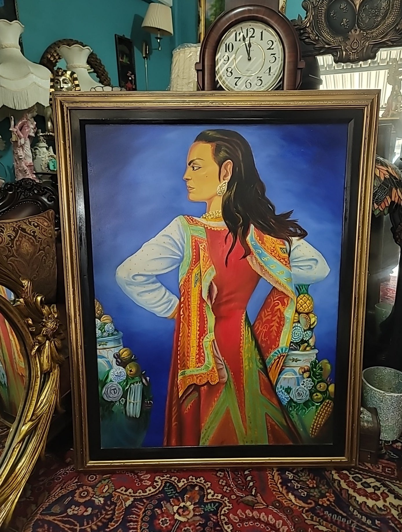 🎨🖼️🎨María Félix: Exclusive Oil Reproduction - Art Signed by the Artist🎨🖼️🎨