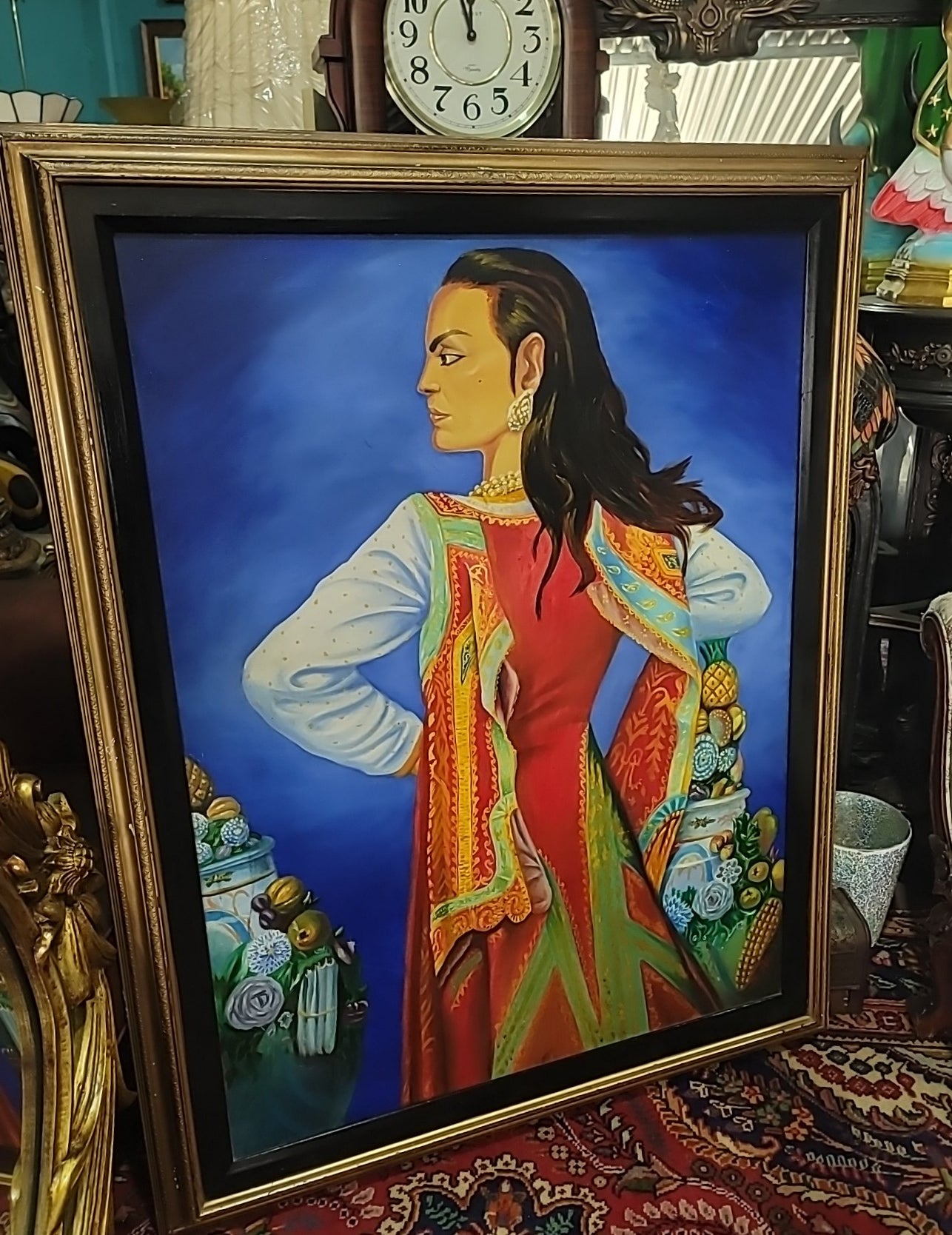 🎨🖼️🎨María Félix: Exclusive Oil Reproduction - Art Signed by the Artist🎨🖼️🎨