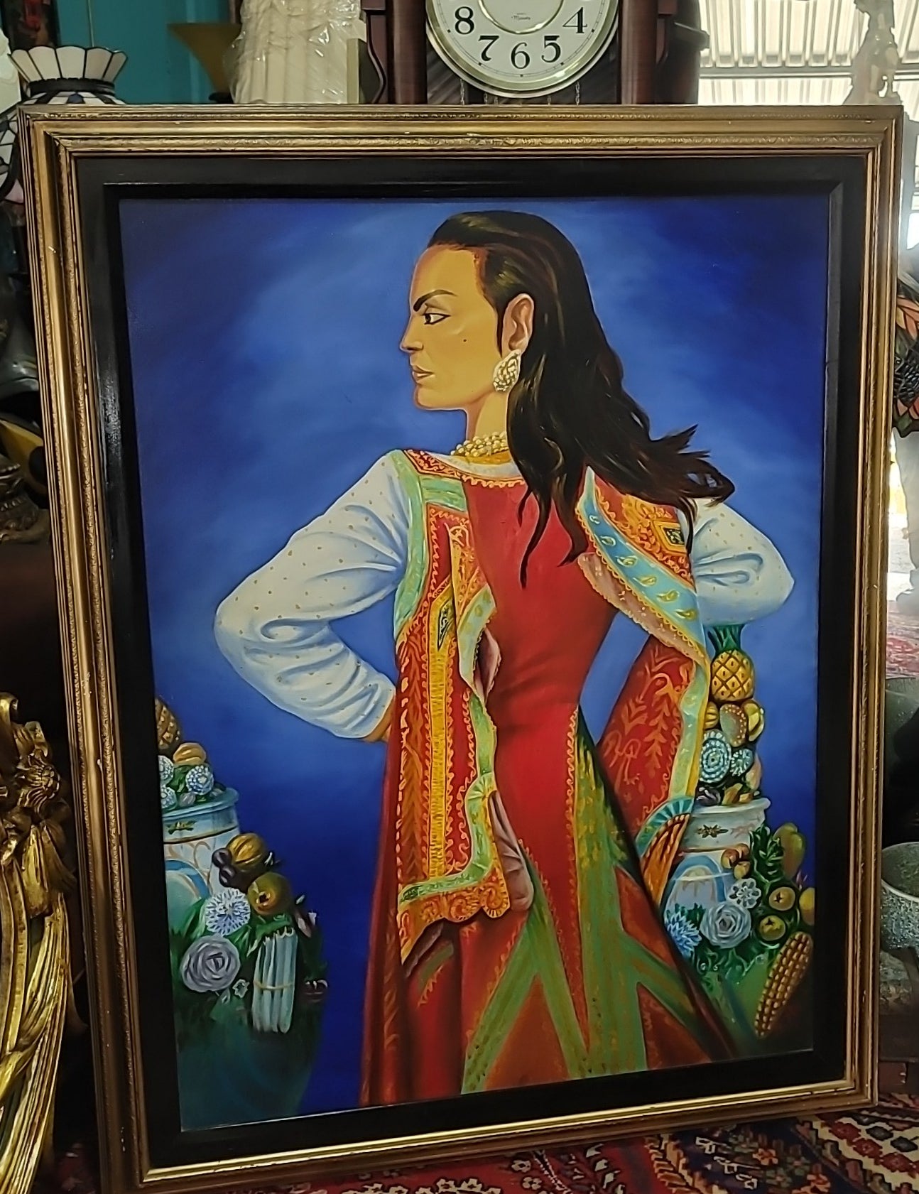 🎨🖼️🎨María Félix: Exclusive Oil Reproduction - Art Signed by the Artist🎨🖼️🎨