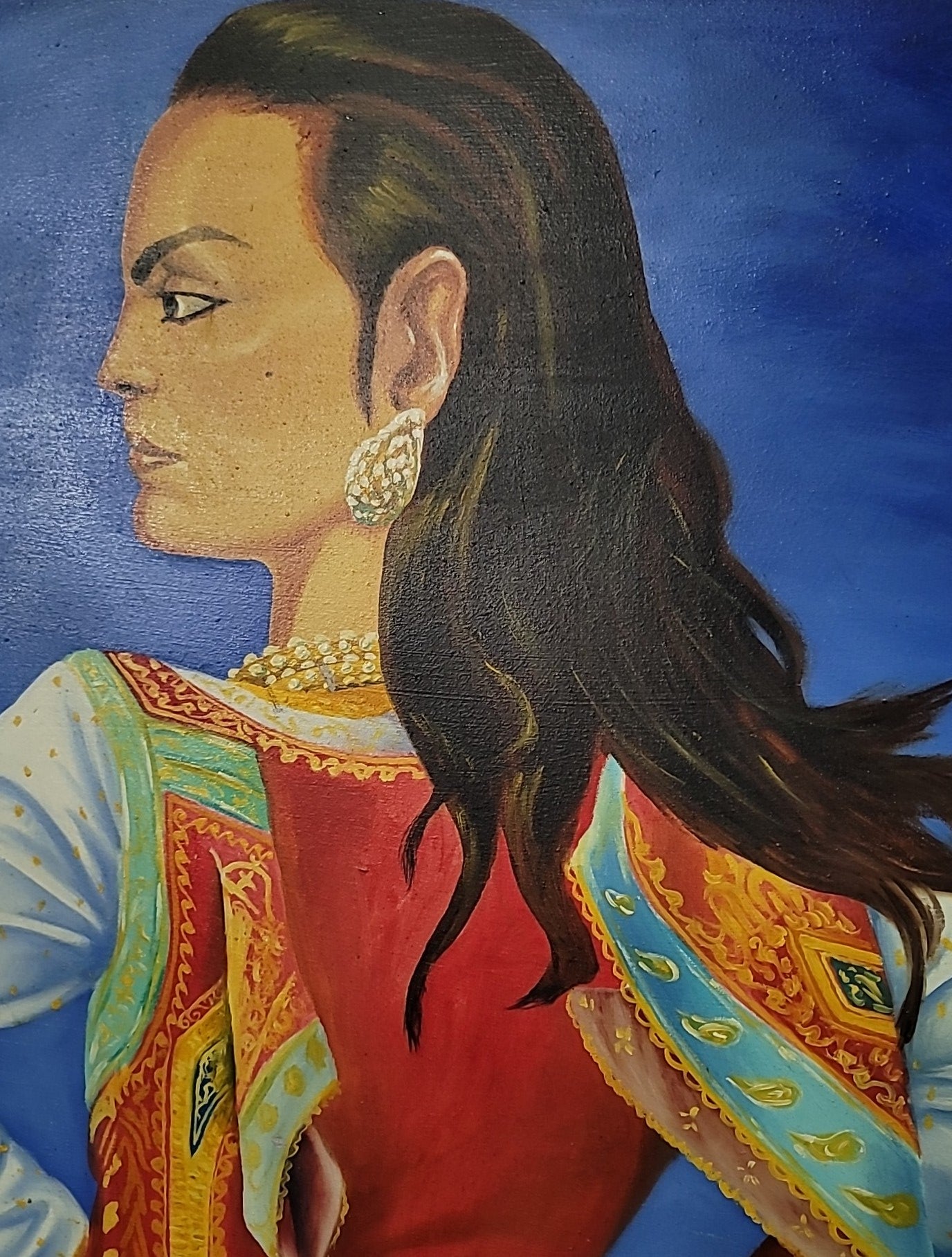 🎨🖼️🎨María Félix: Exclusive Oil Reproduction - Art Signed by the Artist🎨🖼️🎨