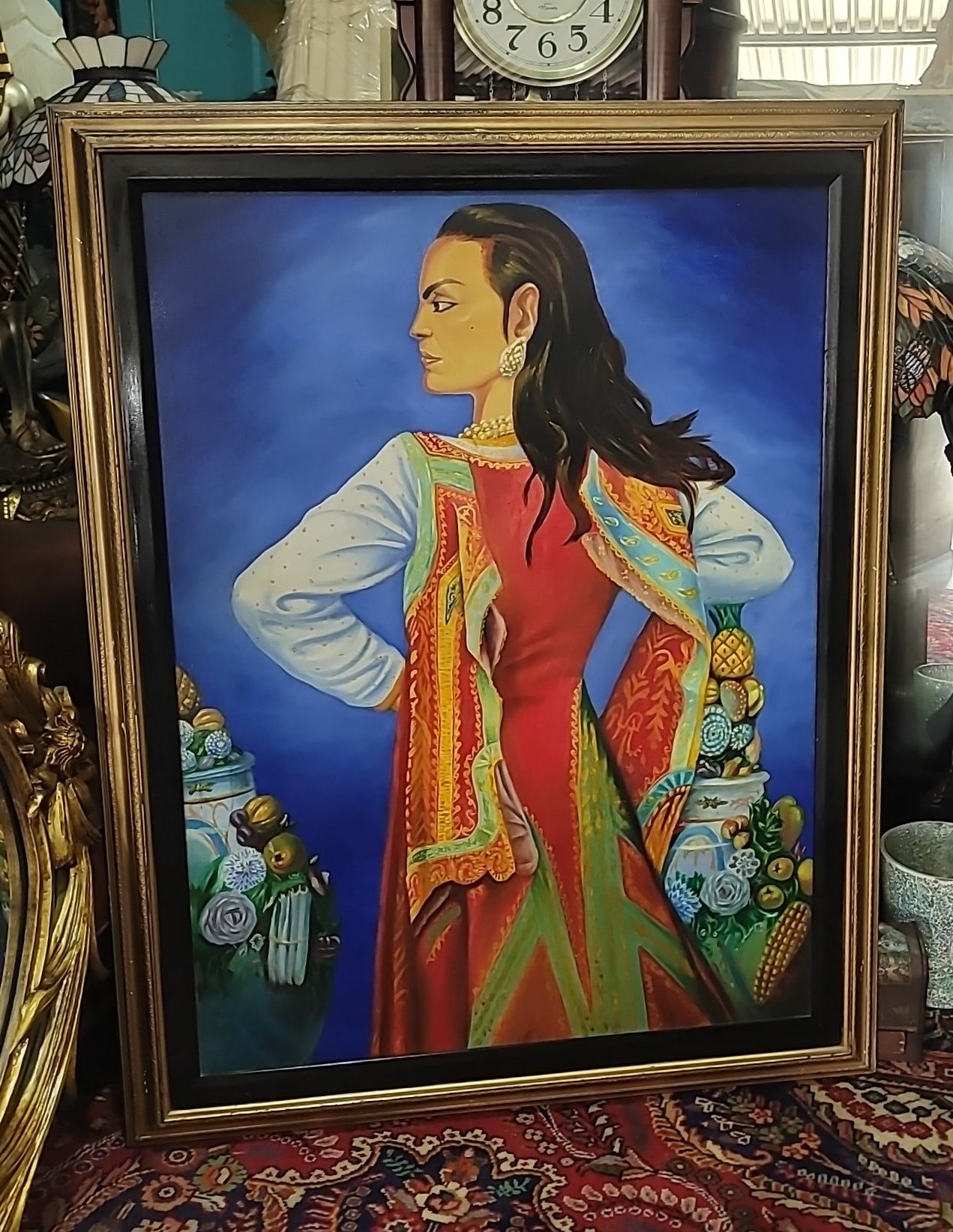 🎨🖼️🎨María Félix: Exclusive Oil Reproduction - Art Signed by the Artist🎨🖼️🎨