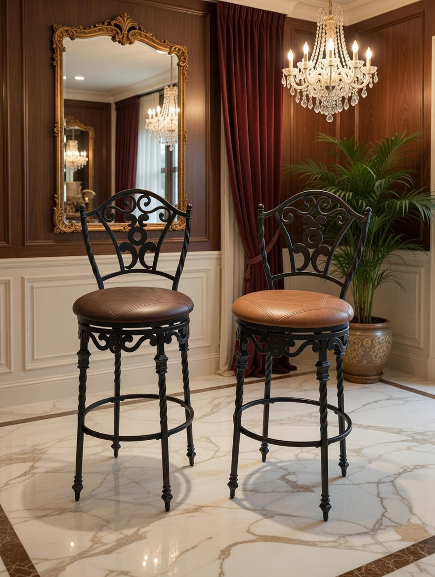 🏛️🪑 Bancos de Hierro con Elegancia Atemporal 🌹🕰️