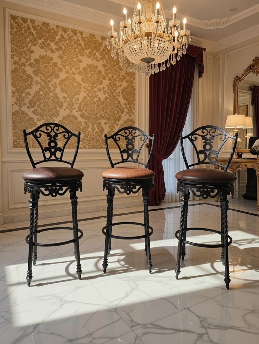 🏛️🪑 Bancos de Hierro con Elegancia Atemporal 🌹🕰️