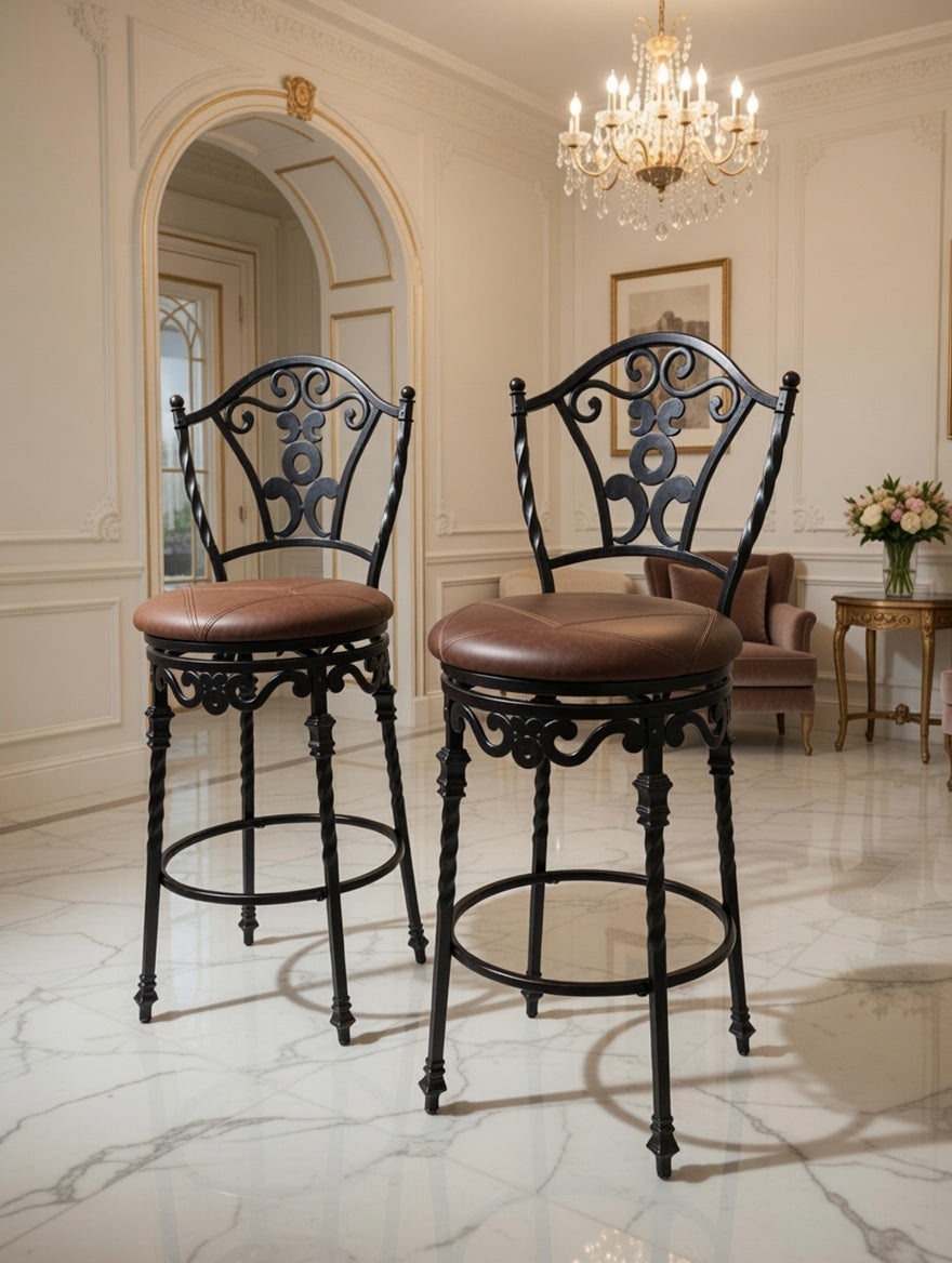 🏛️🪑 Bancos de Hierro con Elegancia Atemporal 🌹🕰️