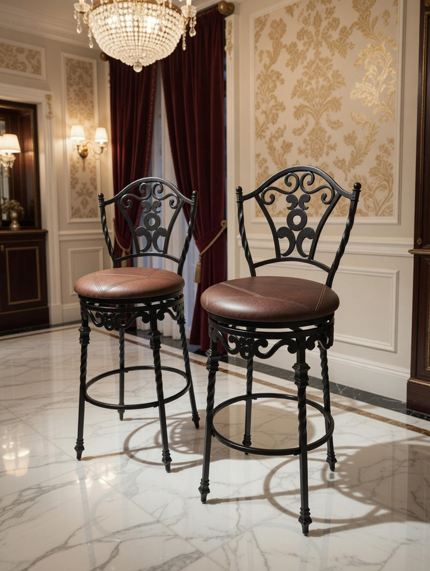 🏛️🪑 Bancos de Hierro con Elegancia Atemporal 🌹🕰️