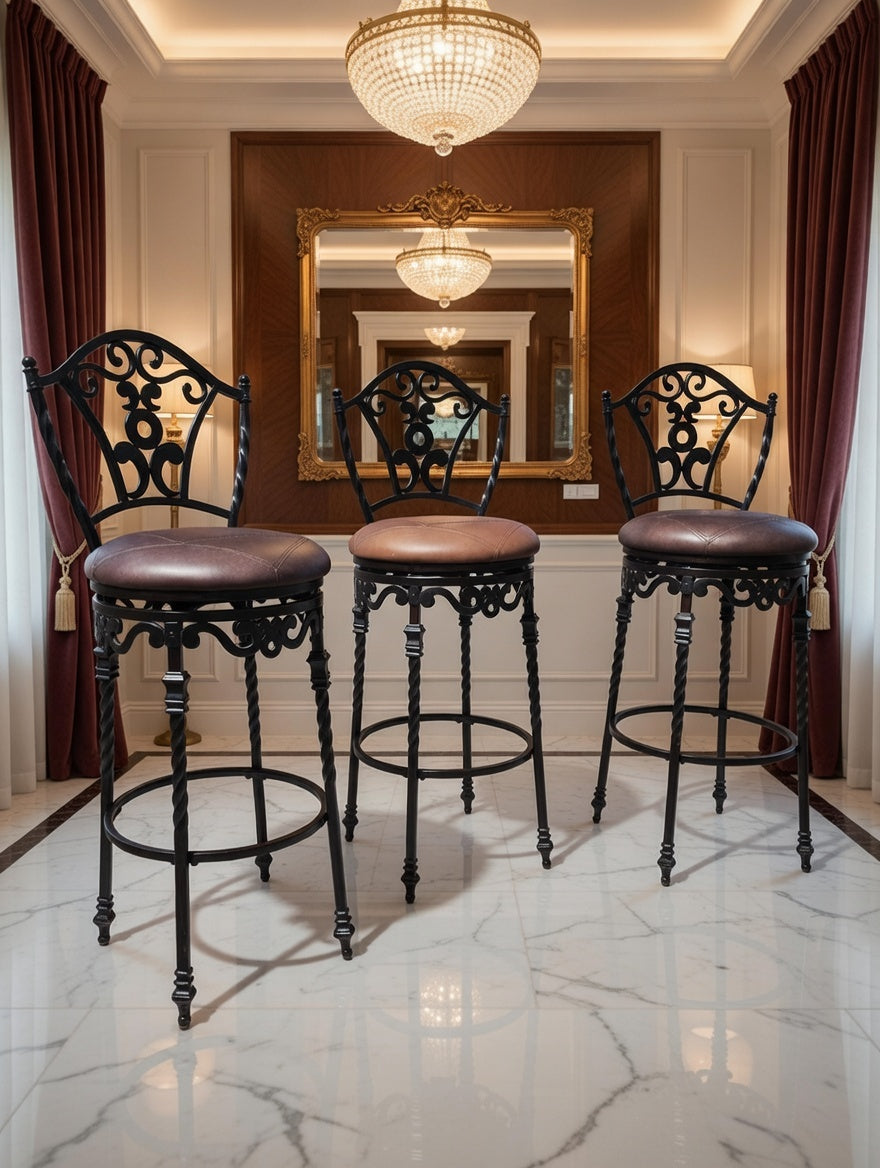 🏛️🪑 Bancos de Hierro con Elegancia Atemporal 🌹🕰️