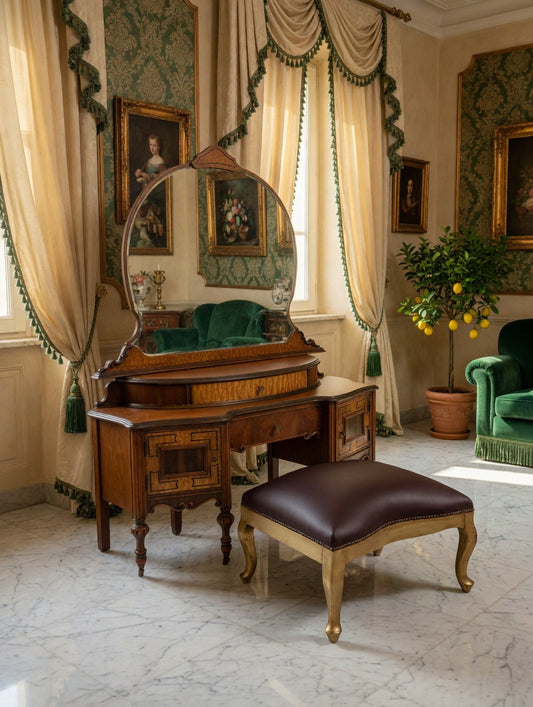 Tocador Luis XV con Espejo – Rococo Revival🌿