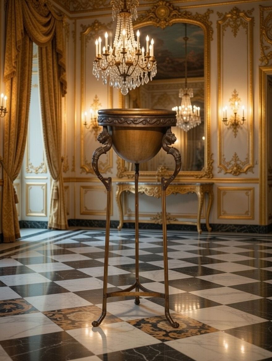 🎉Pedestal de bronce y alabastro de lujo🎉