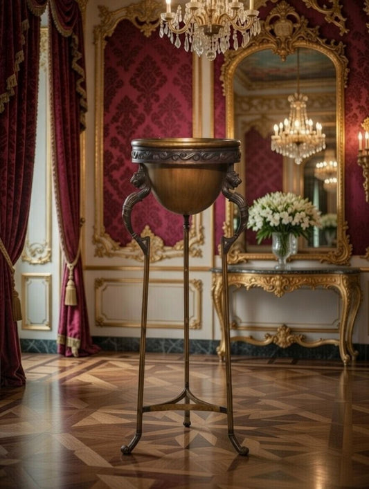 🎉Pedestal de bronce y alabastro de lujo🎉