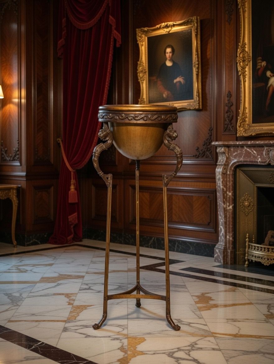 🎉Pedestal de bronce y alabastro de lujo🎉