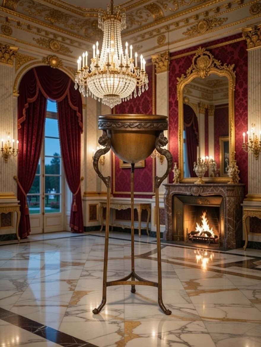 🎉Pedestal de bronce y alabastro de lujo🎉