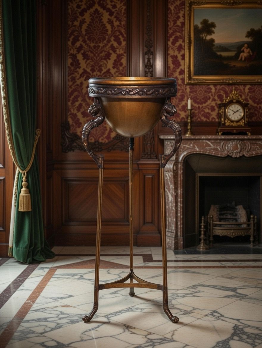 🎉Pedestal de bronce y alabastro de lujo🎉