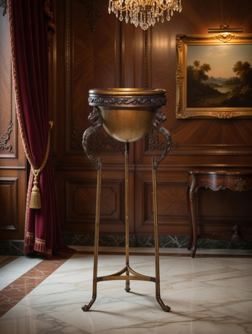 🎉Pedestal de bronce y alabastro de lujo🎉