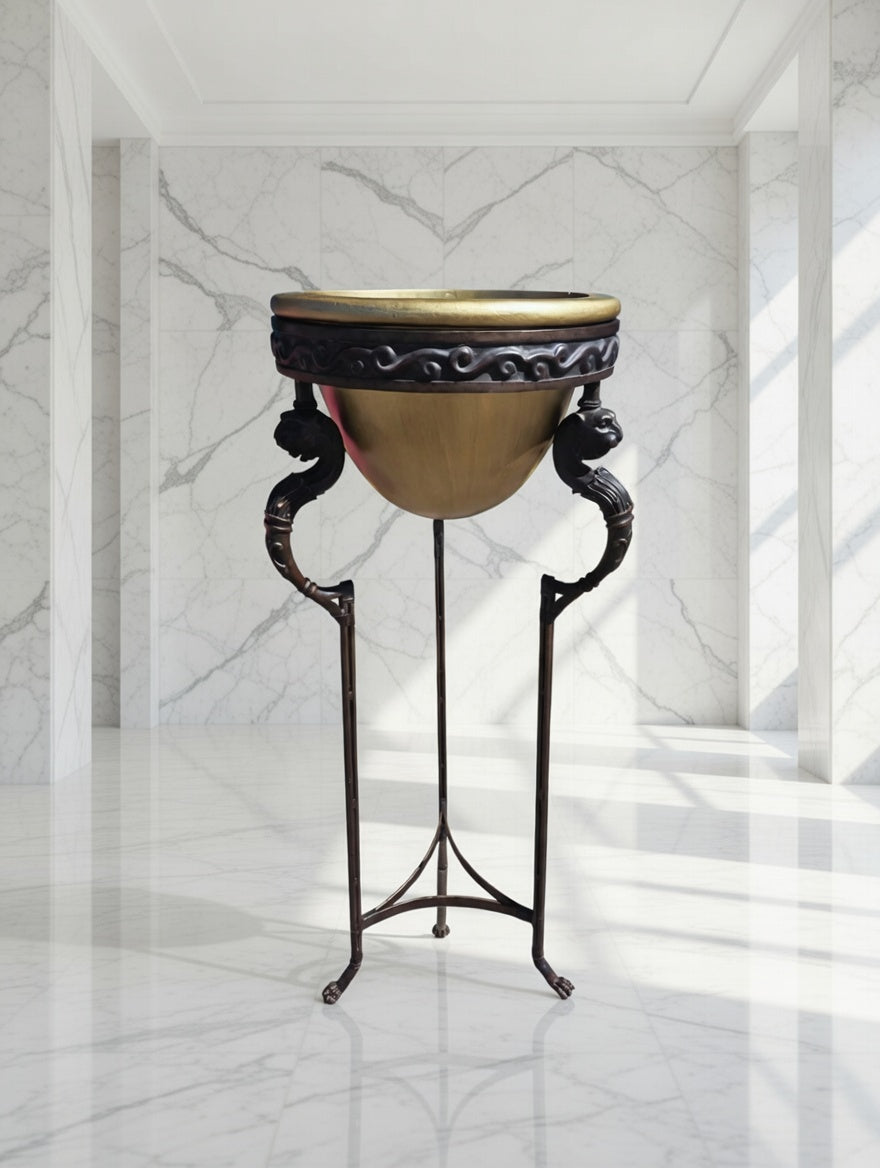 Luxury bronze and alabaster pedestal🎉