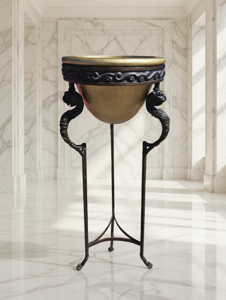 Luxury bronze and alabaster pedestal🎉