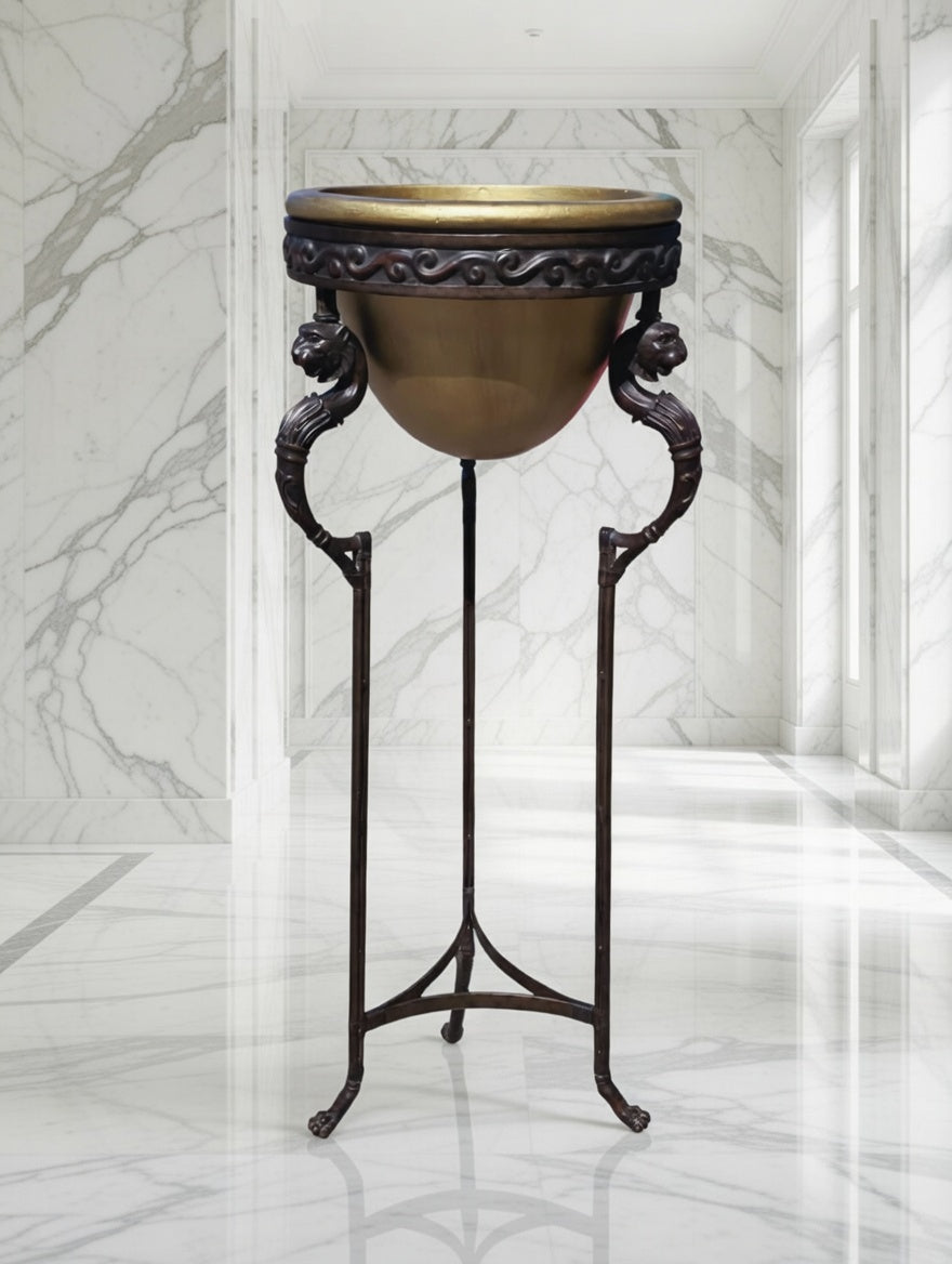 Luxury bronze and alabaster pedestal🎉
