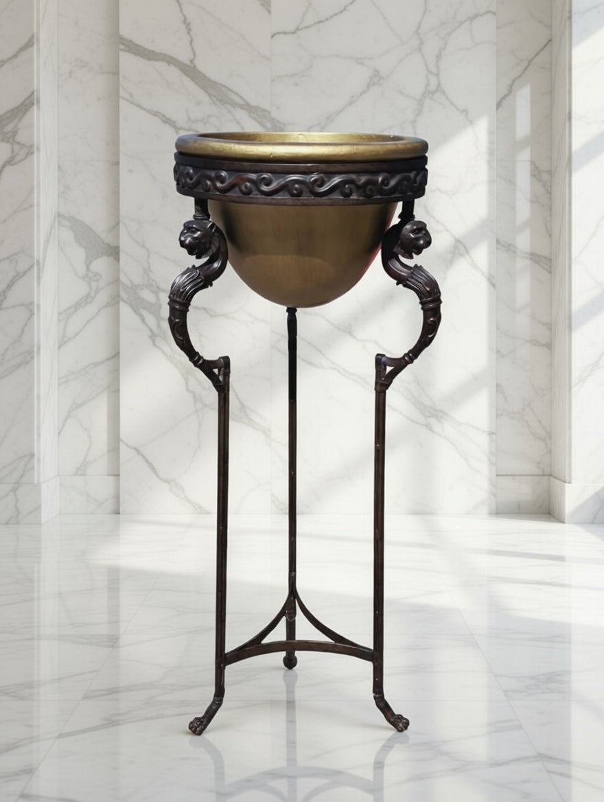 Luxury bronze and alabaster pedestal🎉