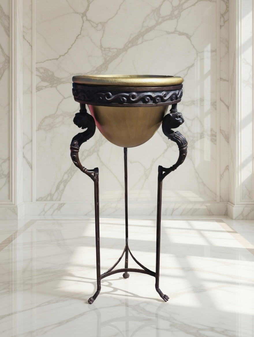 Luxury bronze and alabaster pedestal🎉