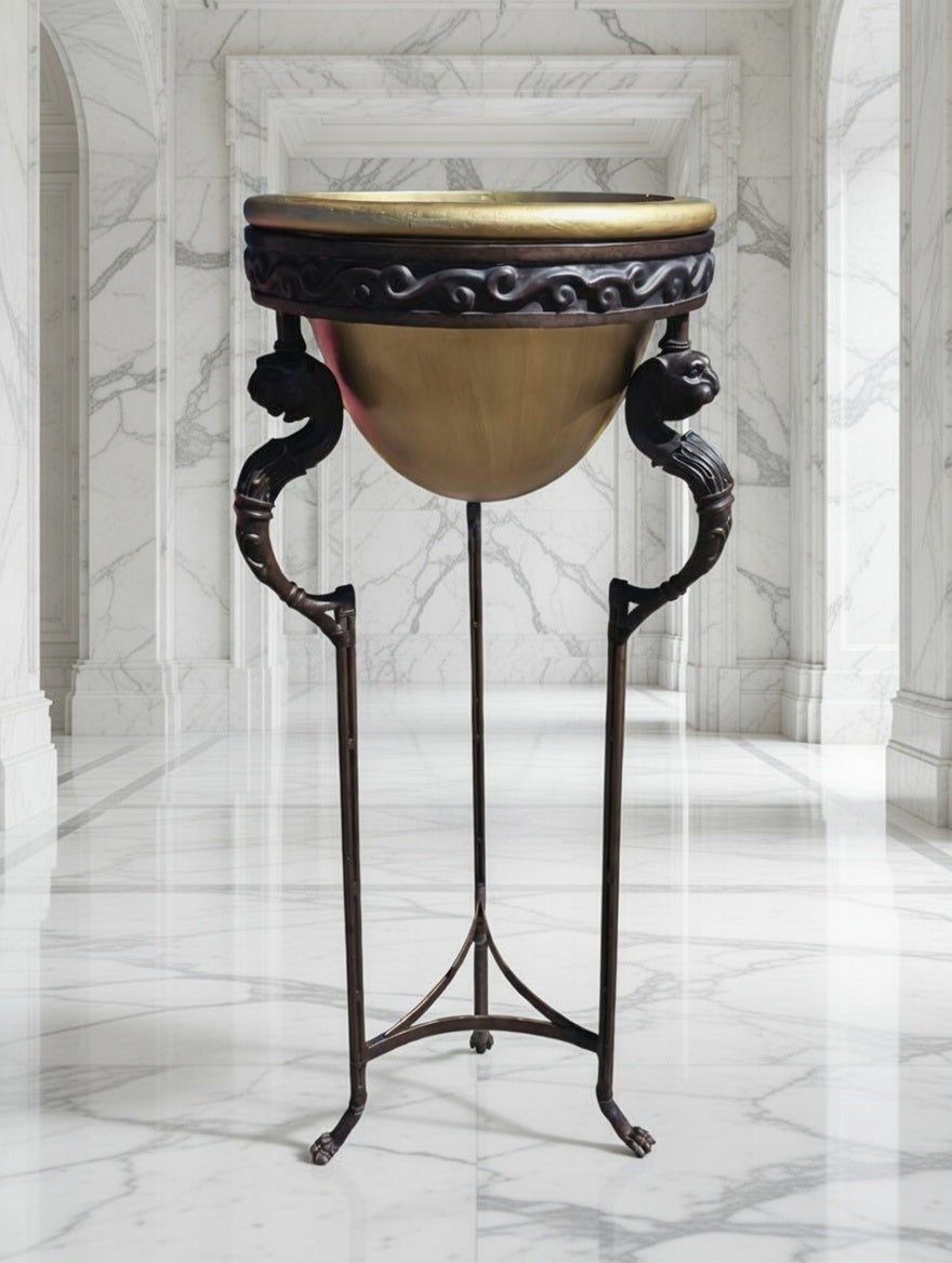 Luxury bronze and alabaster pedestal🎉