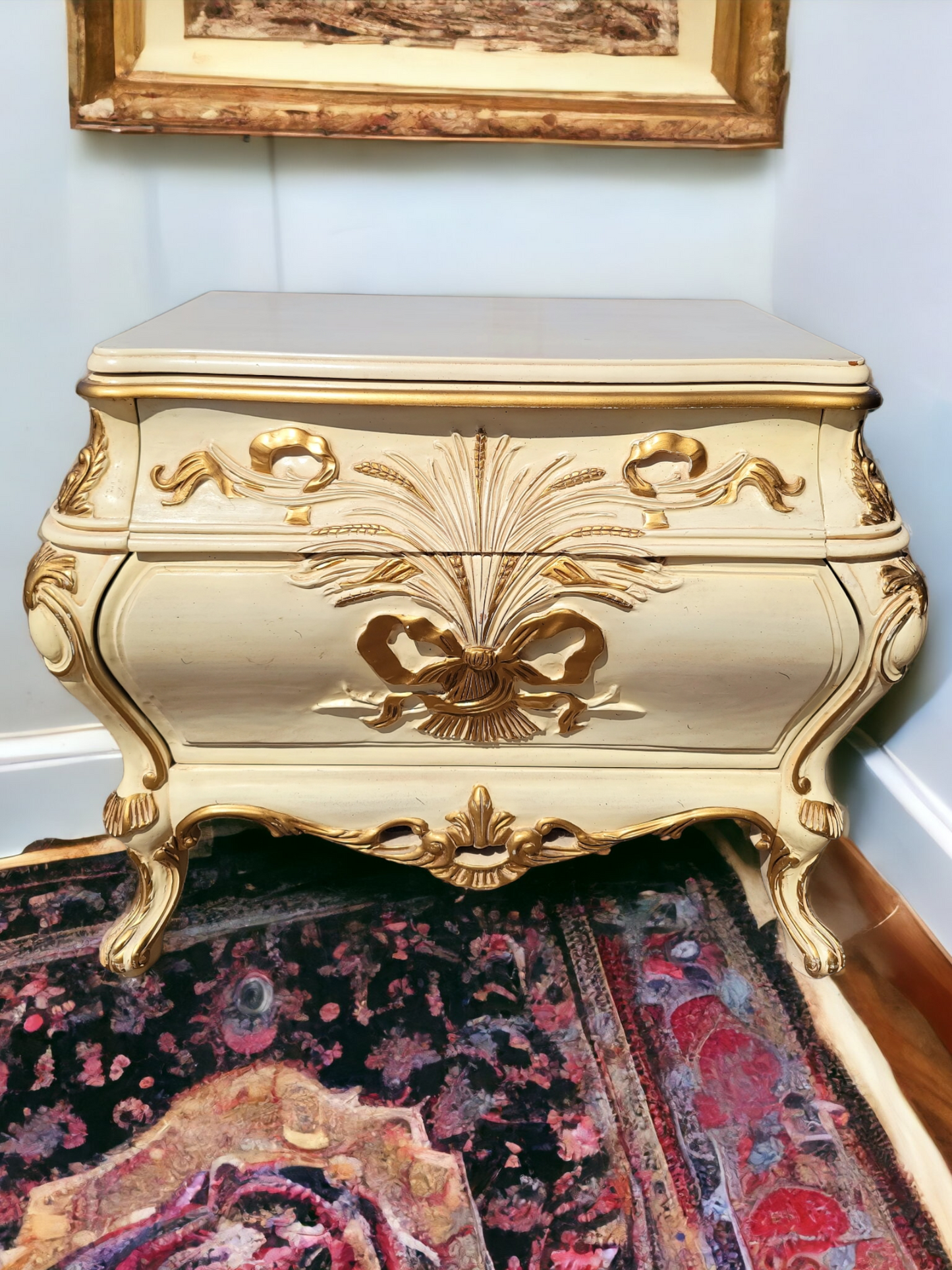 🏰🇫🇷 Pair of French Provincial Style Bombes, Vintage 1970s! 🇫🇷🏰