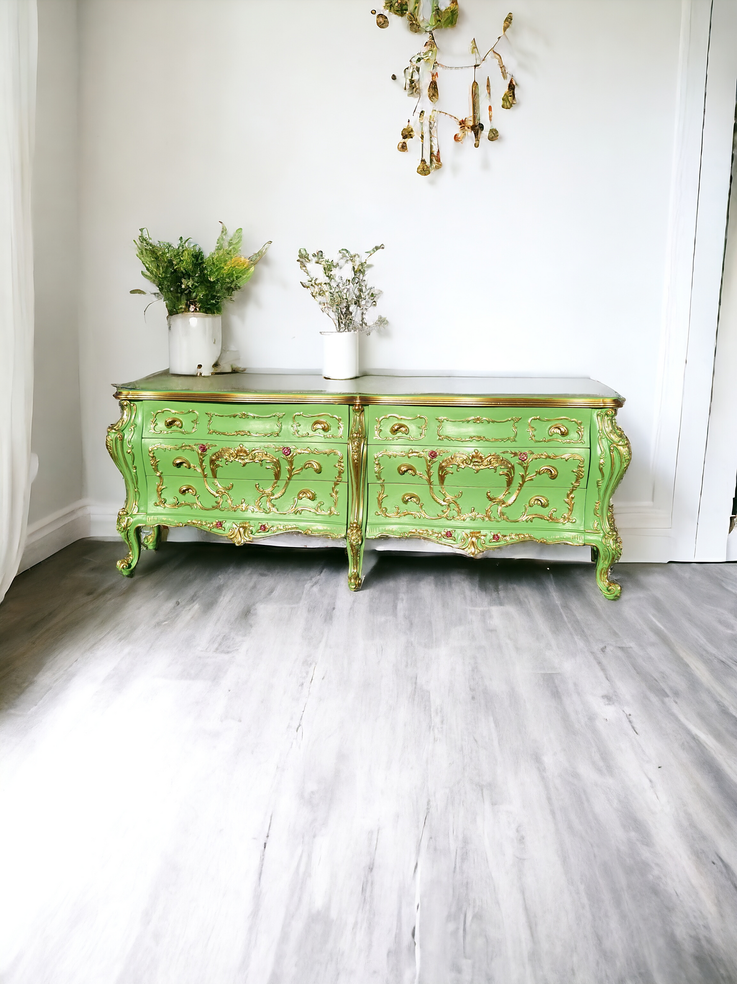 ✨Antique Chest of Drawers from the Early 1920s with Green Onyx Marble Top: A Treasure of Elegance at Rosarito Antiques✨