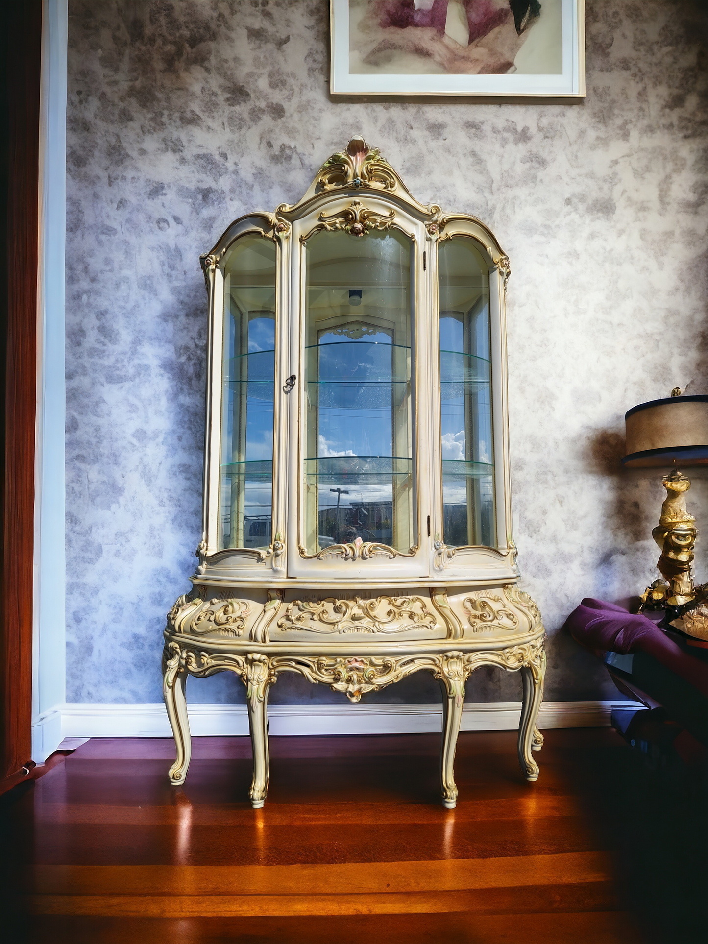 🏰🇮🇹 Rococo Italian Display Case, Available at Rosarito Antiques! 🇮🇹🏰 